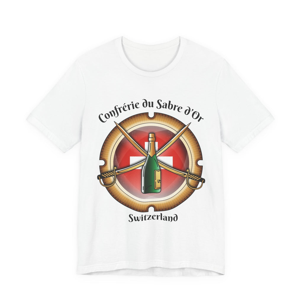 Swiss Heritage T-Shirt | Champagne Sabering Society Emblem T-Shirt