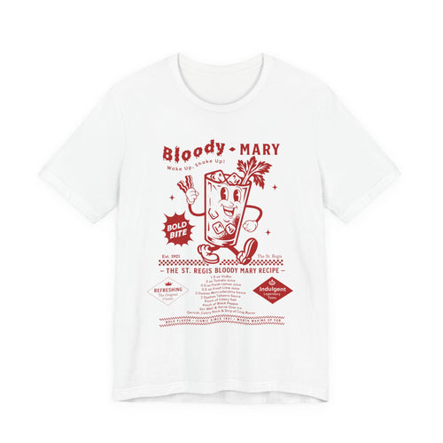 Bloody Mary cocktail recipe T-Shirt | Vintage St. Regis bar recipe