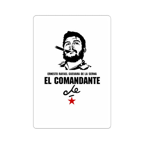 El Comandante Che Vinyl sticker | Guevara portrait, cigar, red star