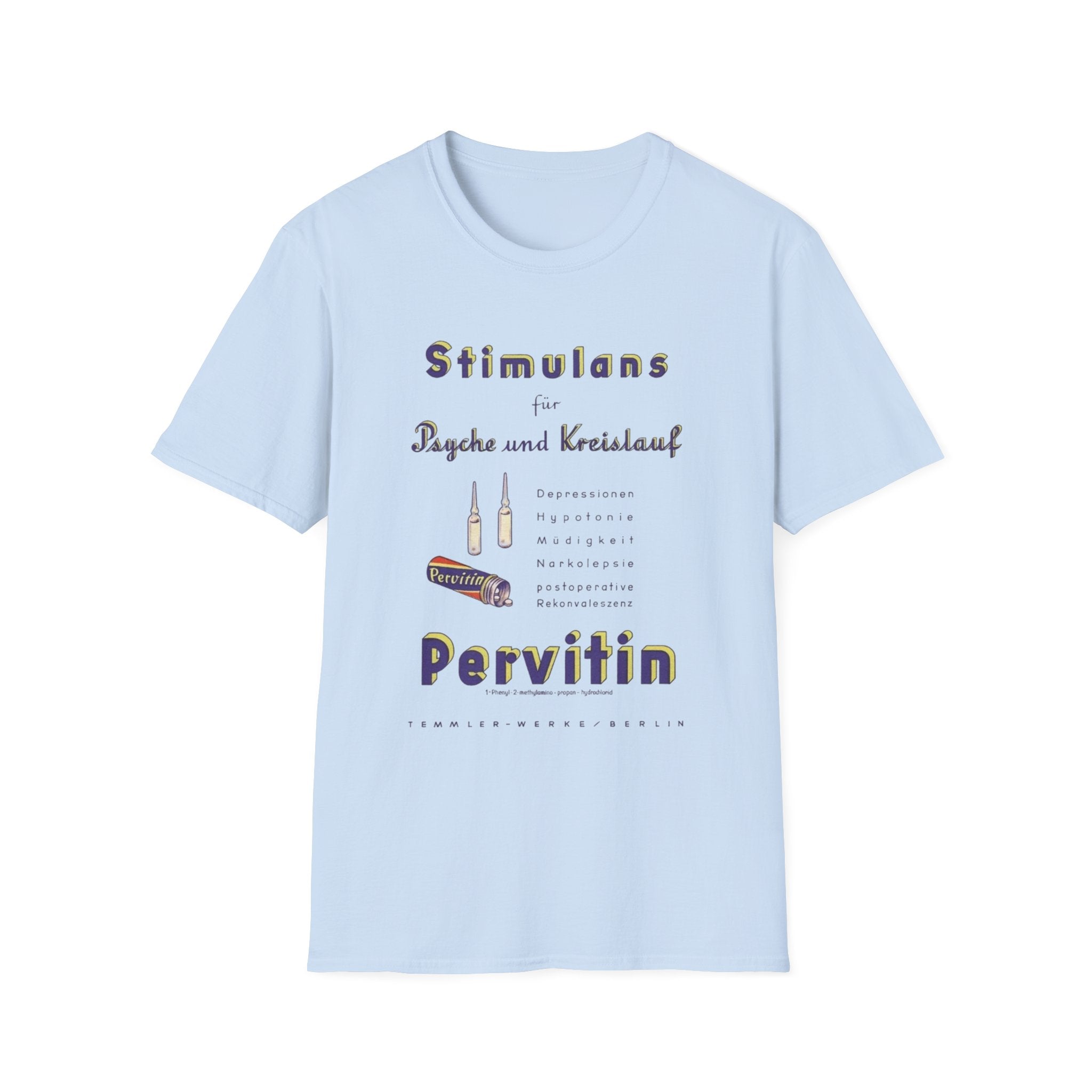 WW2 German Pervitin vintage pharmaceutical advertisement T-Shirt