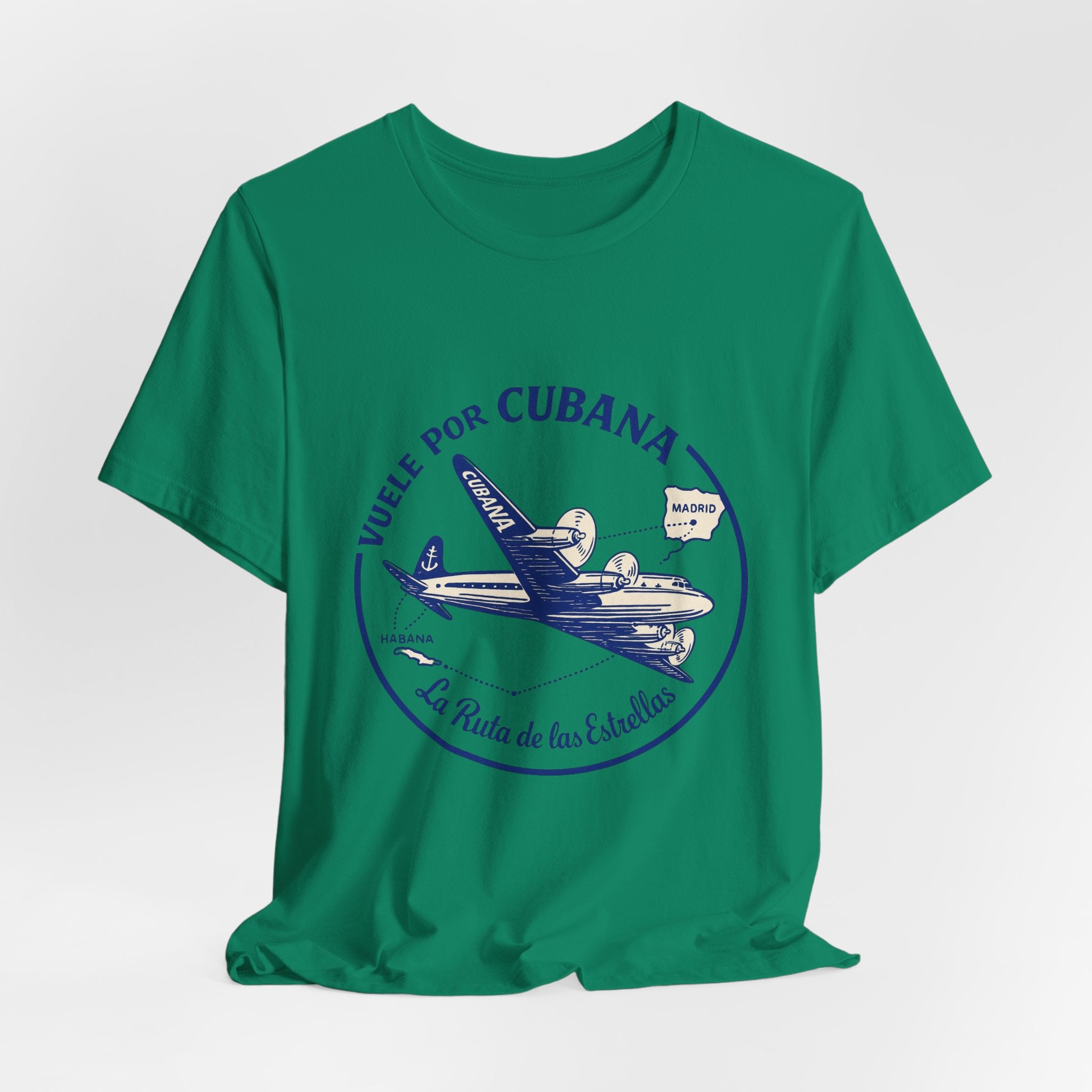 Vintage Cubana Travel, Vintage Jet Plane T-Shirt, Perfect Gift for Travelers, Vacation Outfit, Retro Aviation Style