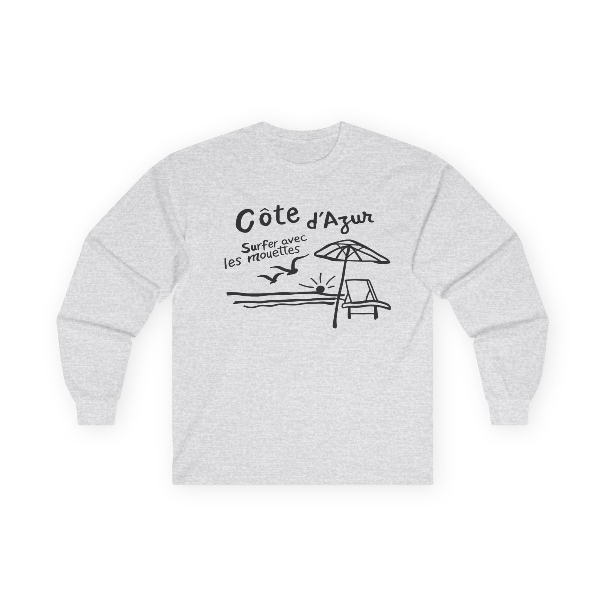 Côte d'Azur Beach French Riviera - Long Sleeve T-Shirt