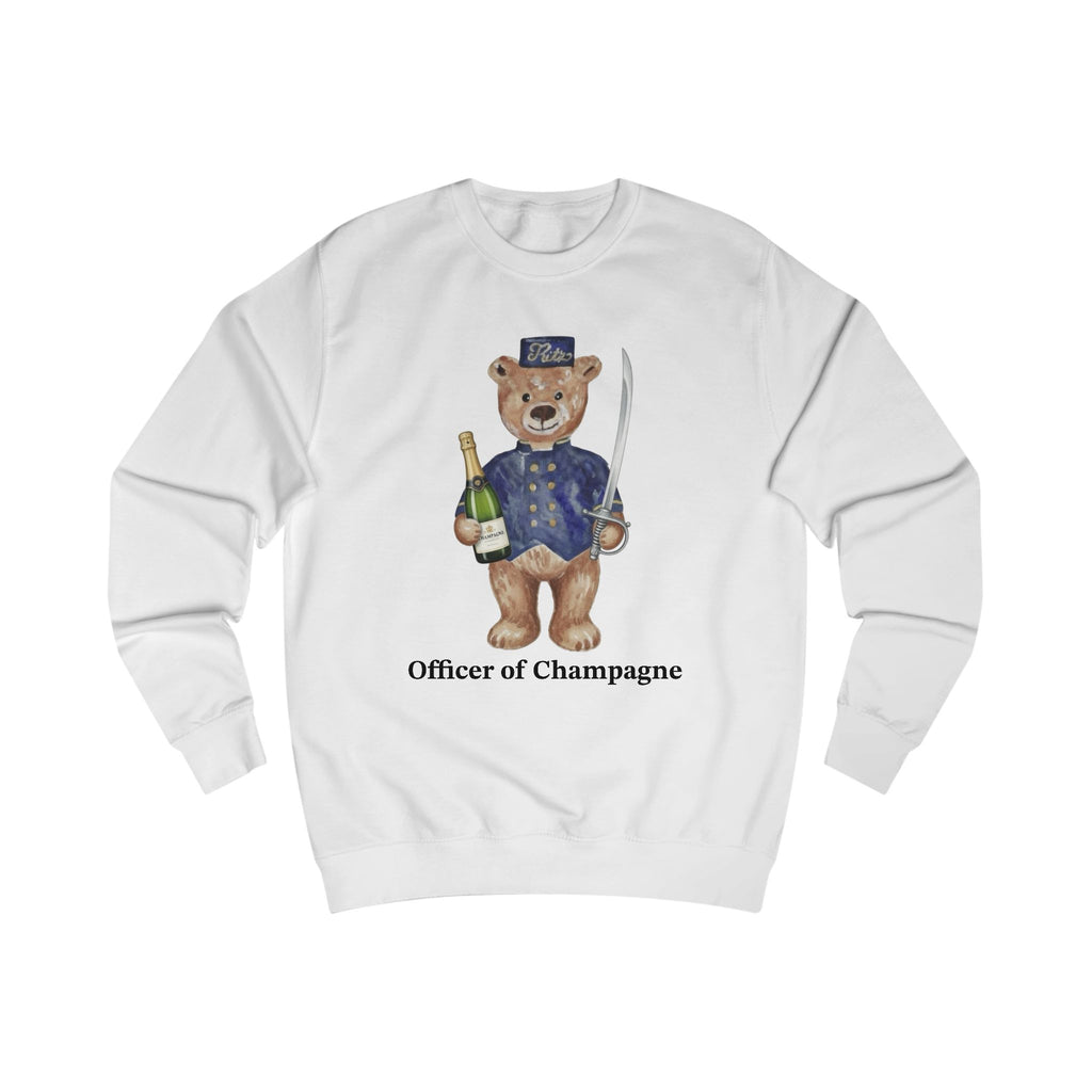 Retro Ritz Paris Bear, Officer of Champagne Sweatshirt