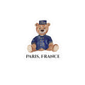 Vinyl Sticker Vintage Ritz Paris Teddy Bear
