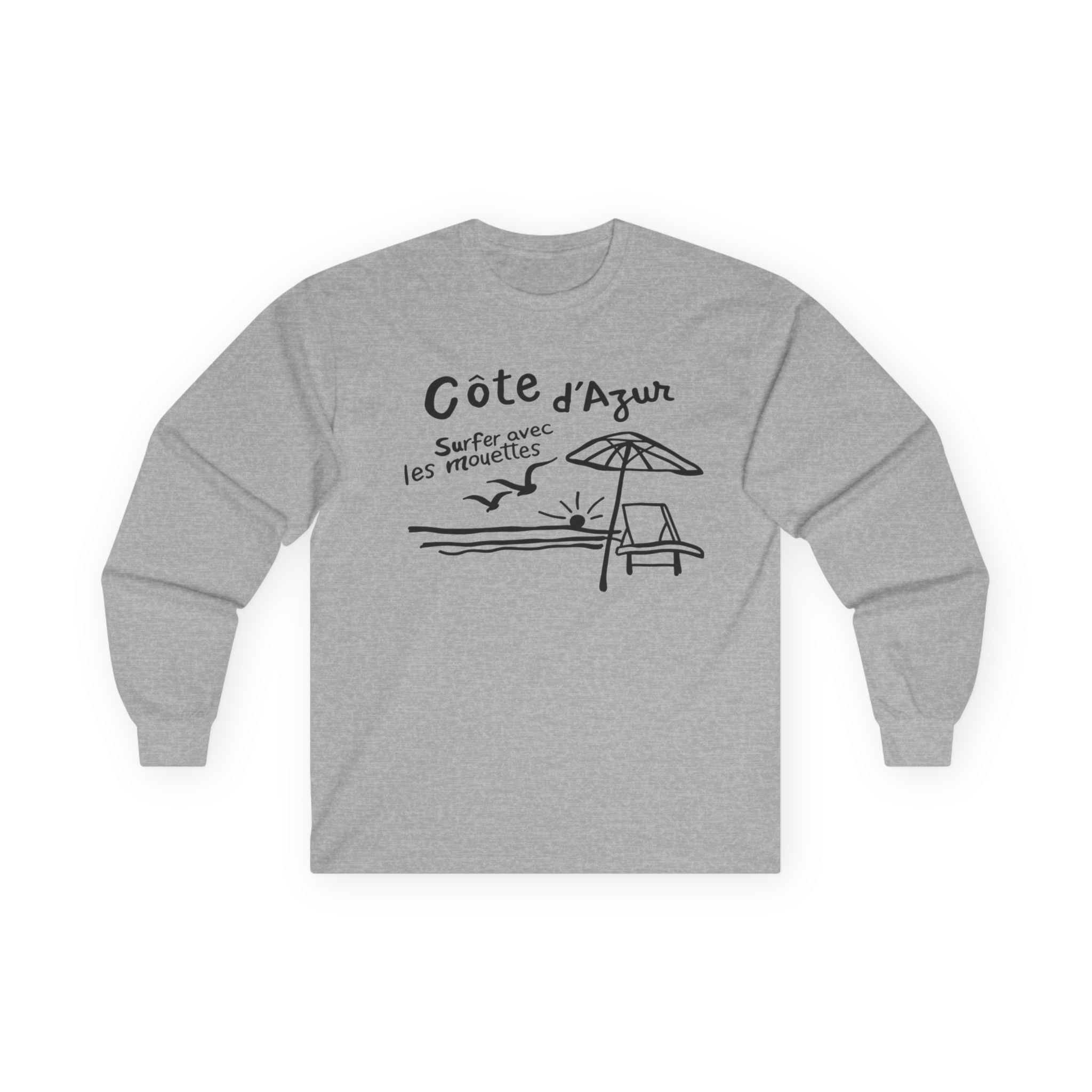 Côte d'Azur Beach French Riviera - Long Sleeve T-Shirt