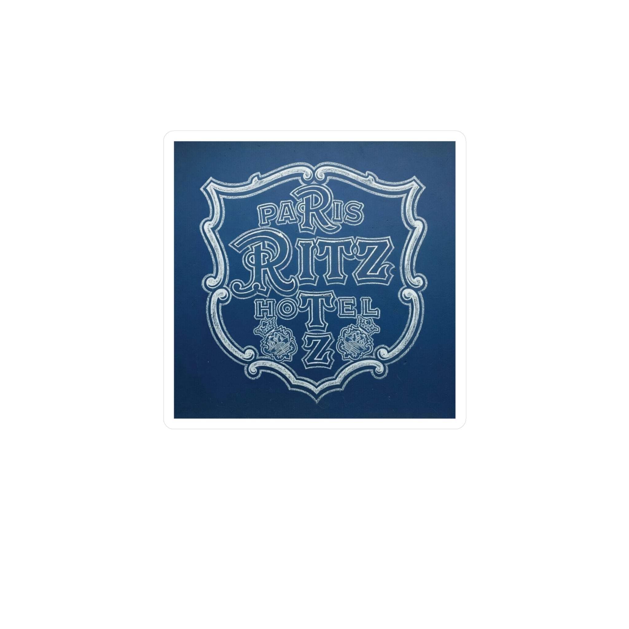 Paris Ritz Hotel Vinyl Sticker