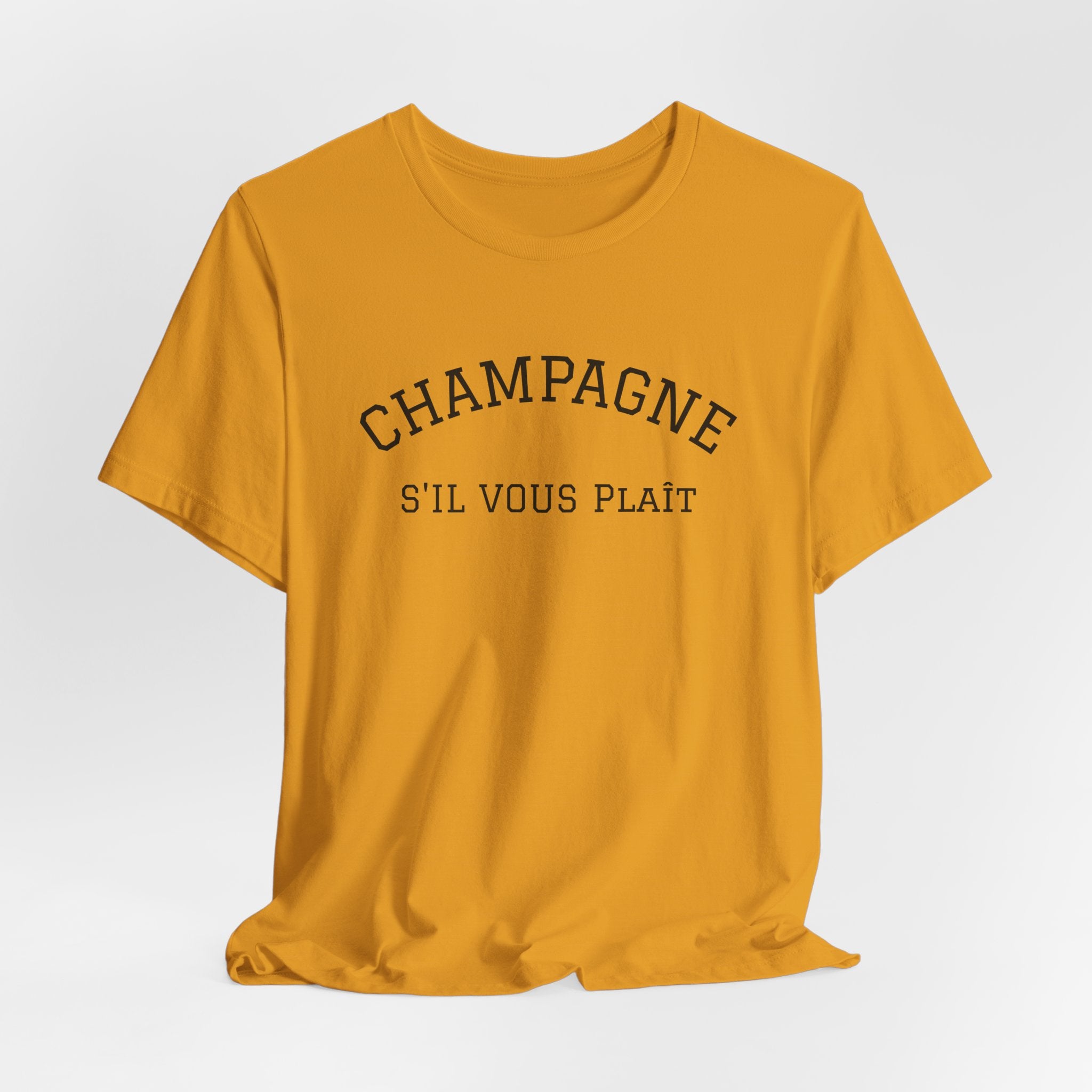 Champagne S'il Vous Plaît Tee | White Graphic T-Shirt