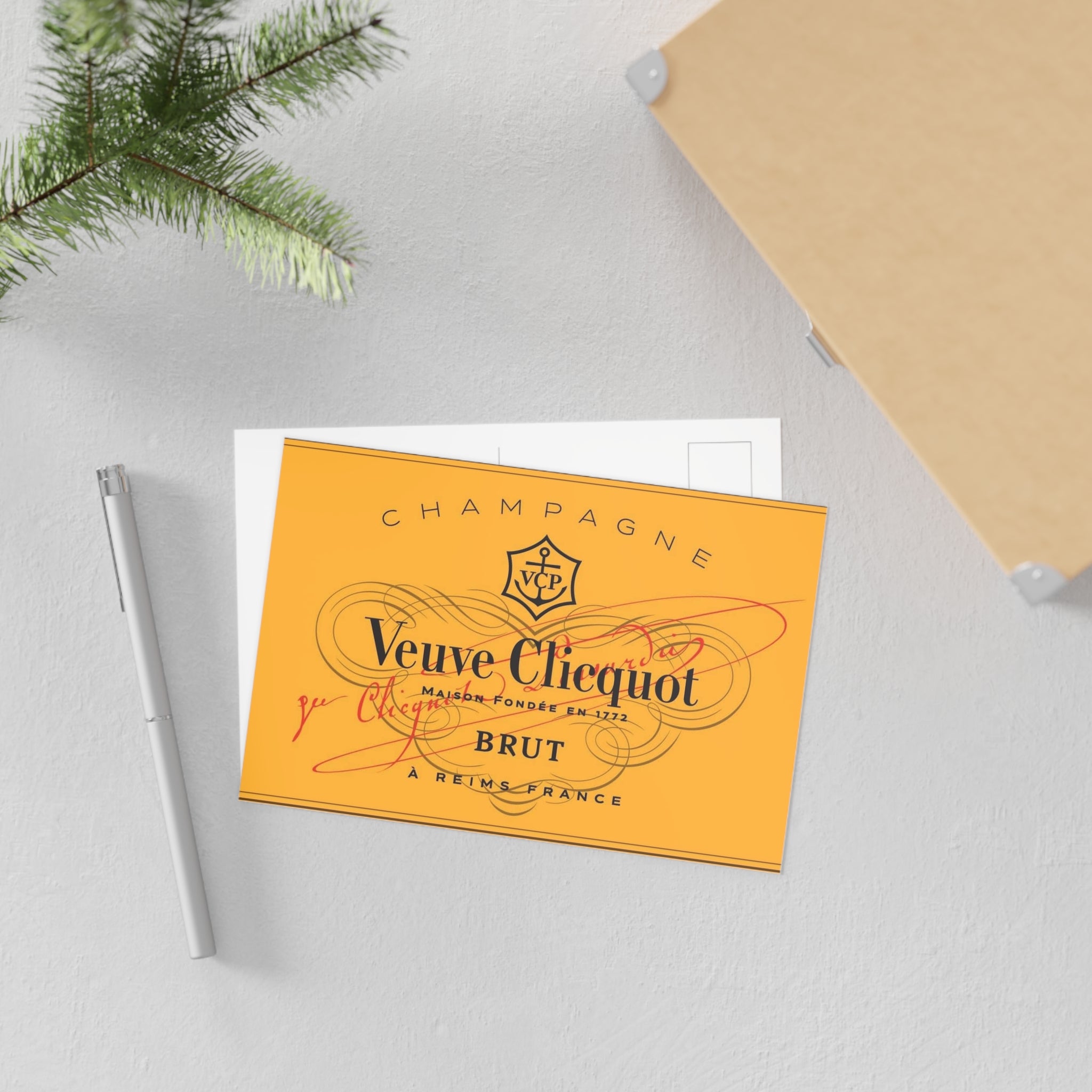 Vintage Champagne Postcards, Veuve Cliquot Champagne