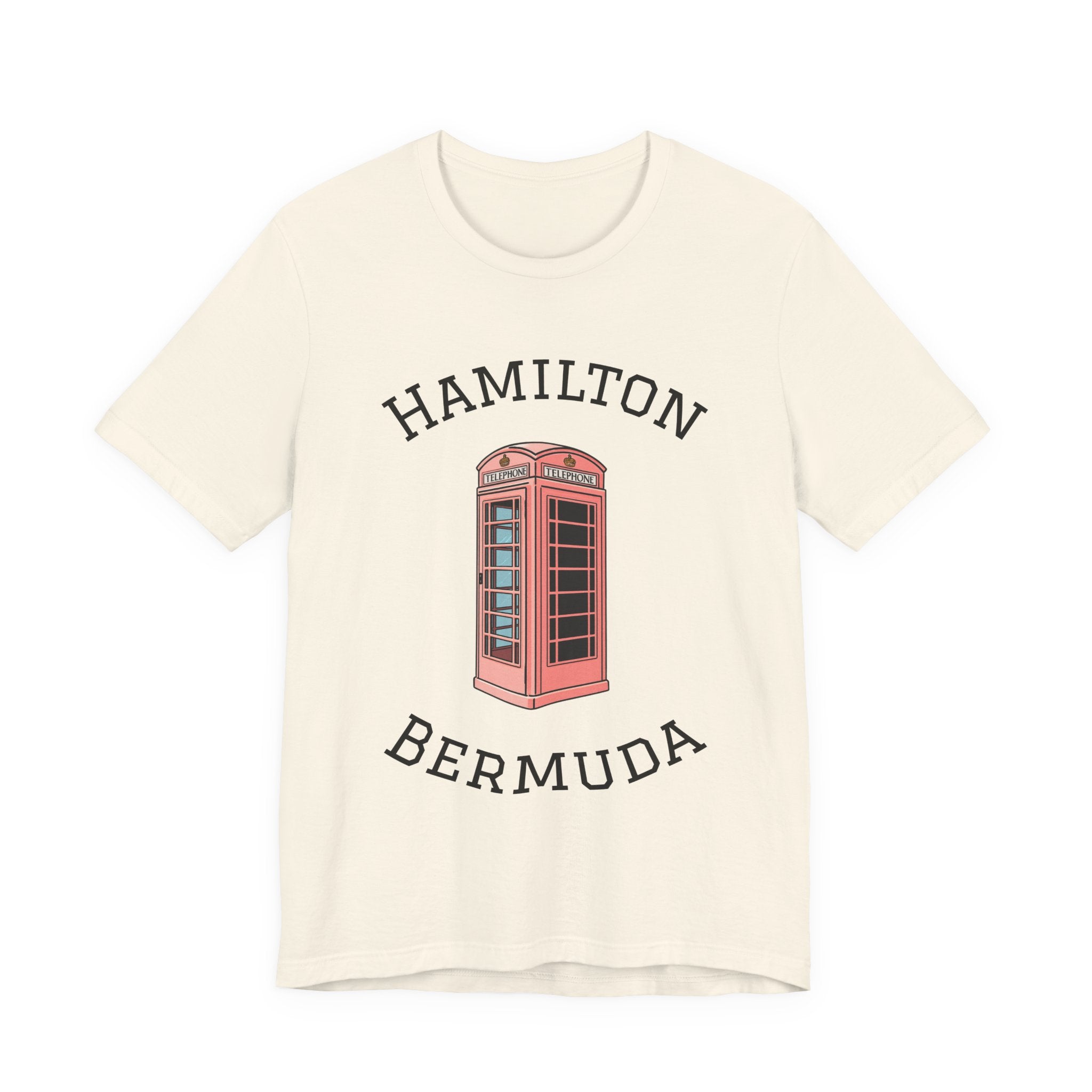 Retro Hamilton Bermuda Pink English Phone Booth