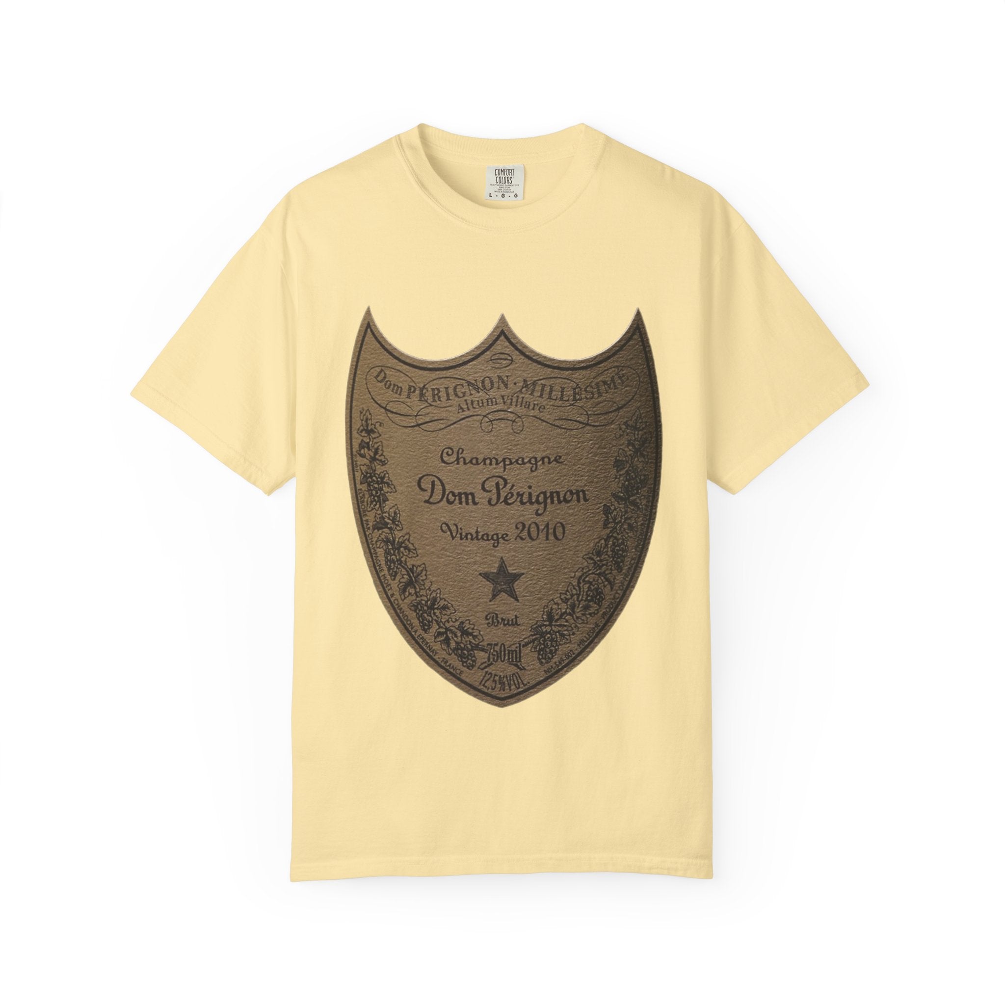Vintage Champagne T-Shirt, Vintage Dom Pérignon Champagne Label T-Shirt, 2010 Edition