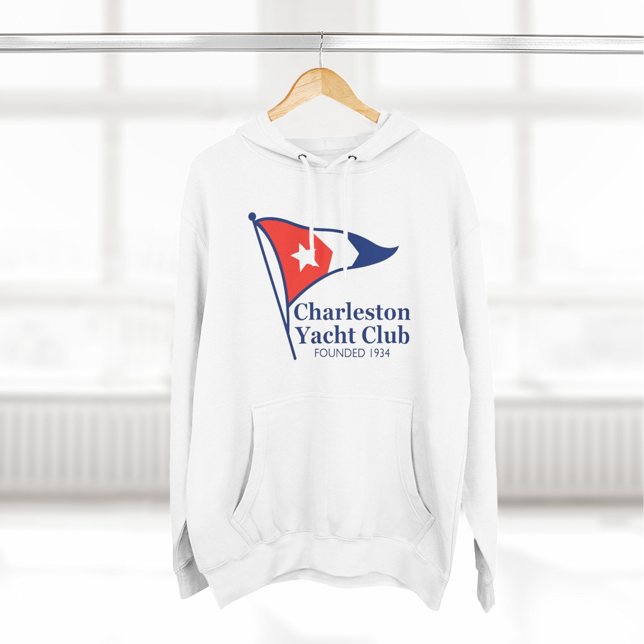 Charleston Yacht Club flag Hoodie | Nautical Sailing Club logo