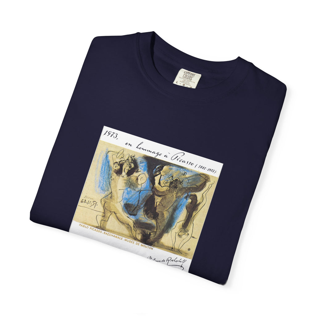 Vintage Picasso Mouton Rothschild 1973 Wine Label T-Shirt