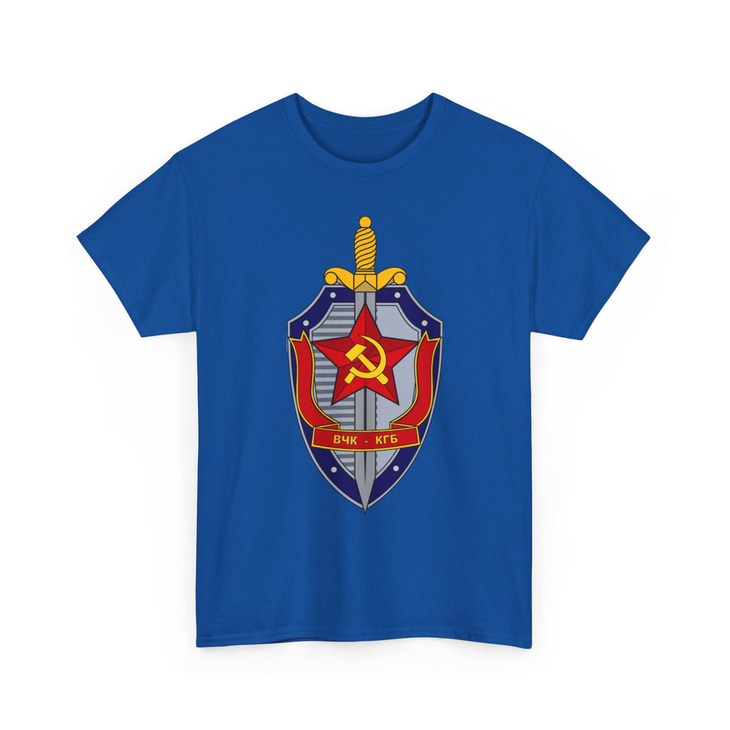 Vintage Soviet KGB Shield Emblem T-Shirt , Retro Cold War Design
