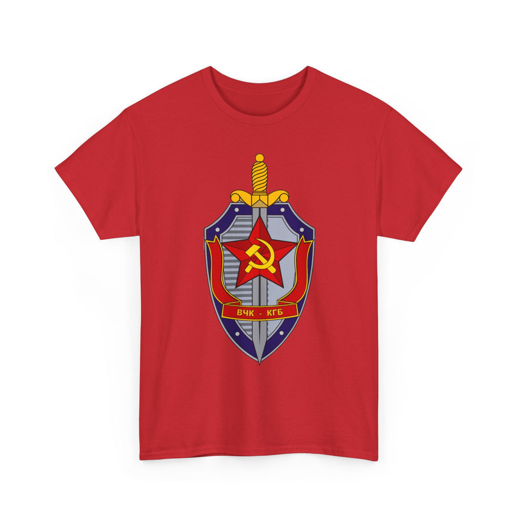 Vintage Soviet KGB Shield Emblem T-Shirt , Retro Cold War Design