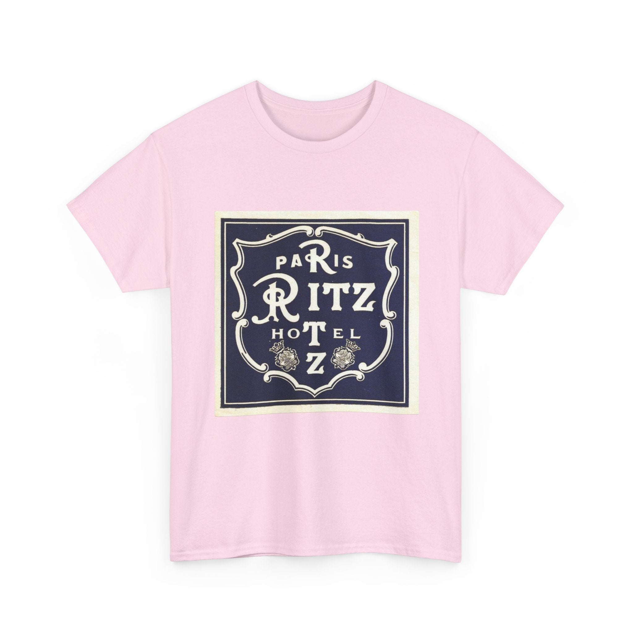 Paris Ritz Hotel Logo T-shirt, Vintage French Travel