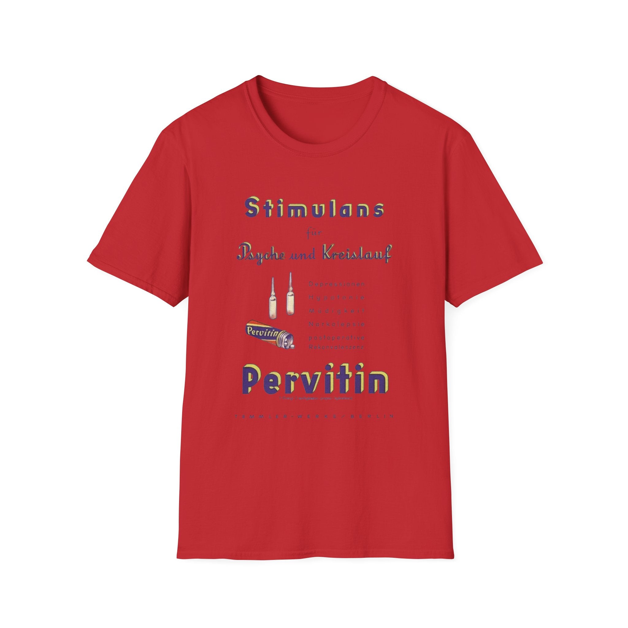 WW2 German Pervitin vintage pharmaceutical advertisement T-Shirt