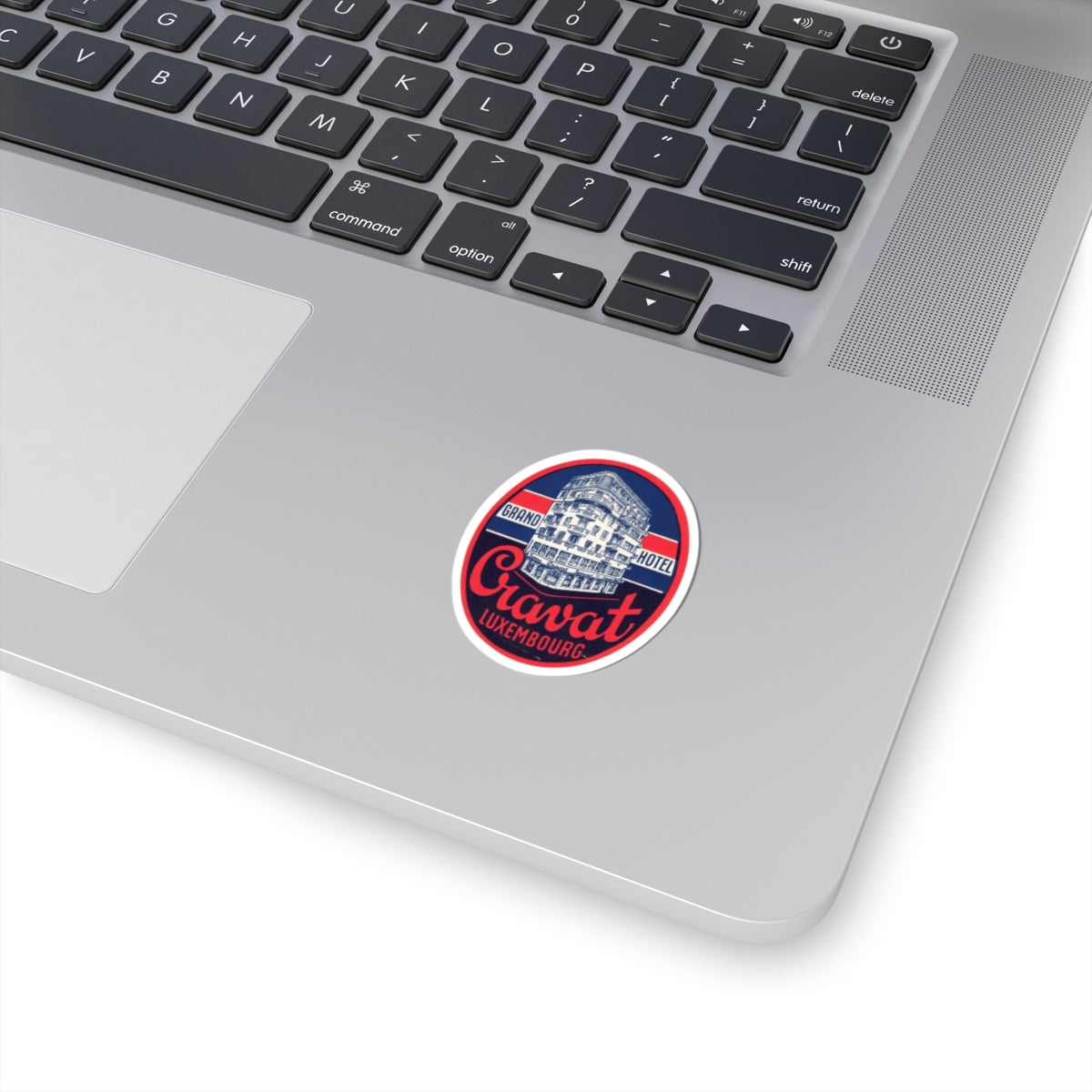 Cravat Luxembourg Grand Hotel Sticker | Vintage Travel Decal