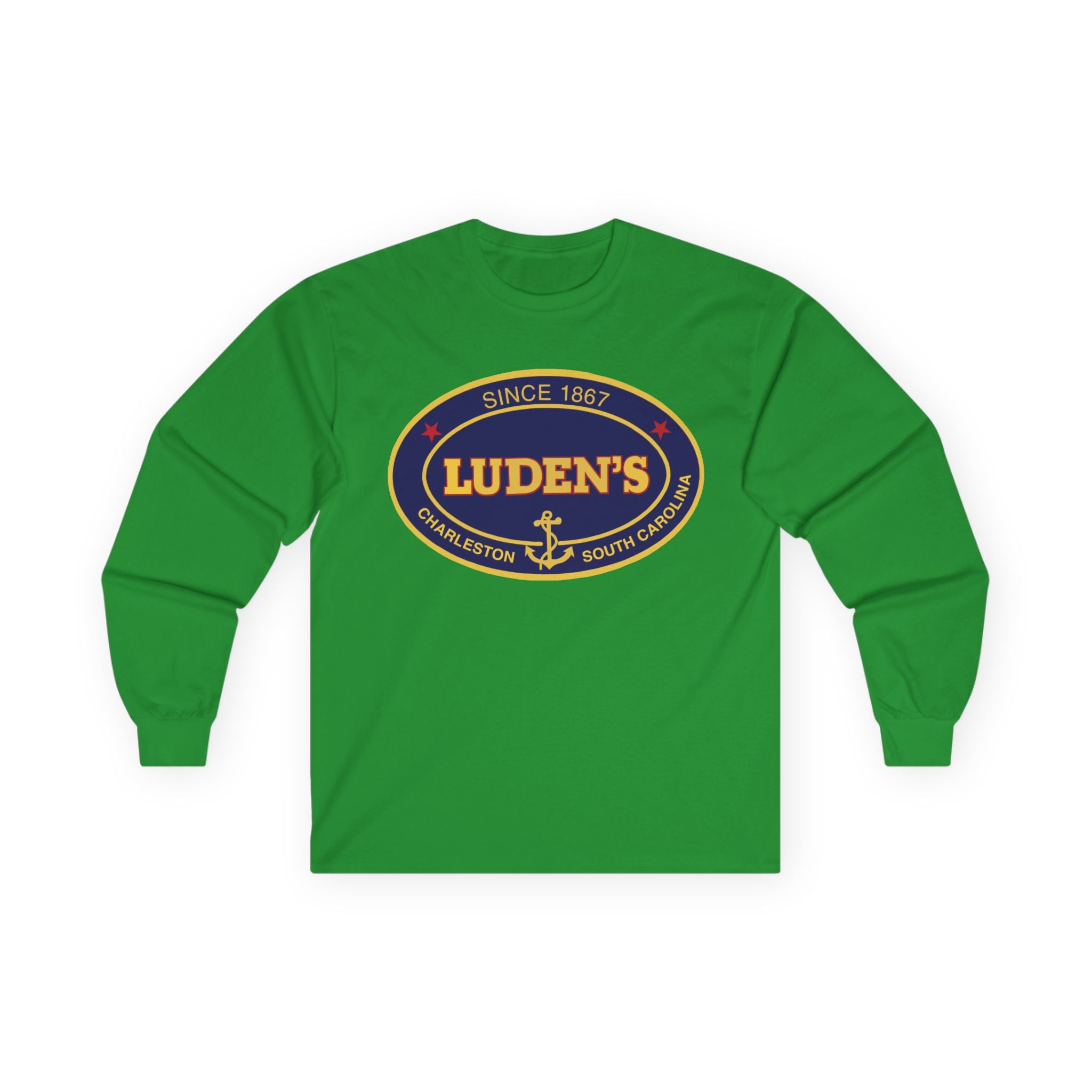 Luden's Anchor Logo Long Sleeve T-shirt | Charleston Vintage