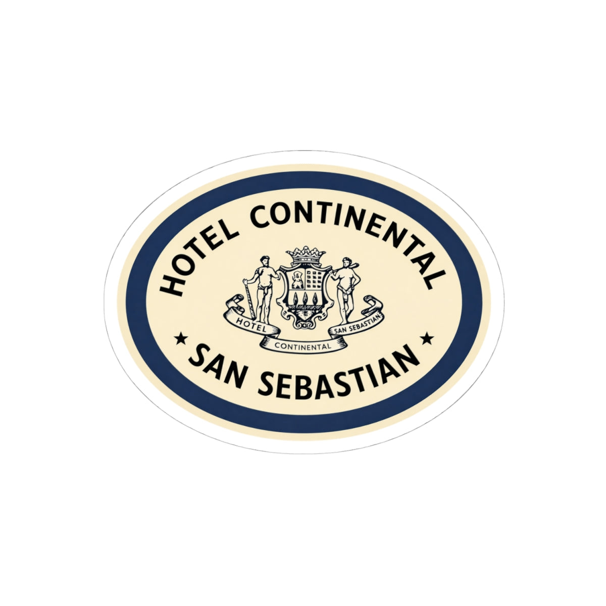 Vintage Travel Hotel Continental Spain Vinyl Sticker