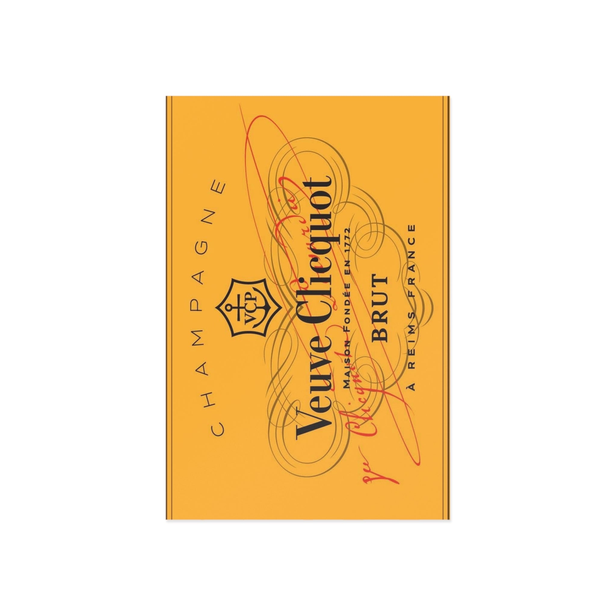 Vintage Champagne Postcards, Veuve Cliquot Champagne