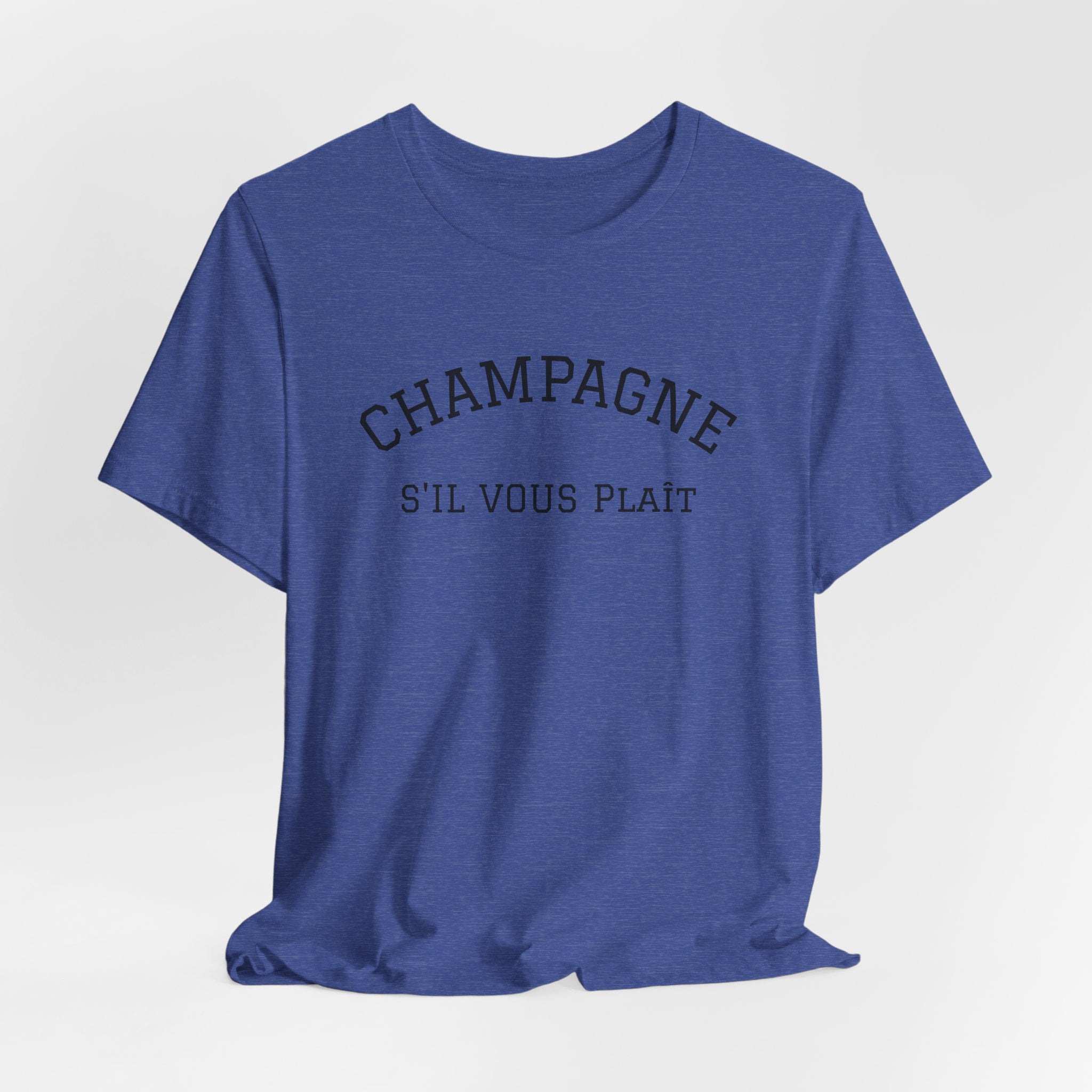 Champagne S'il Vous Plaît Tee | White Graphic T-Shirt