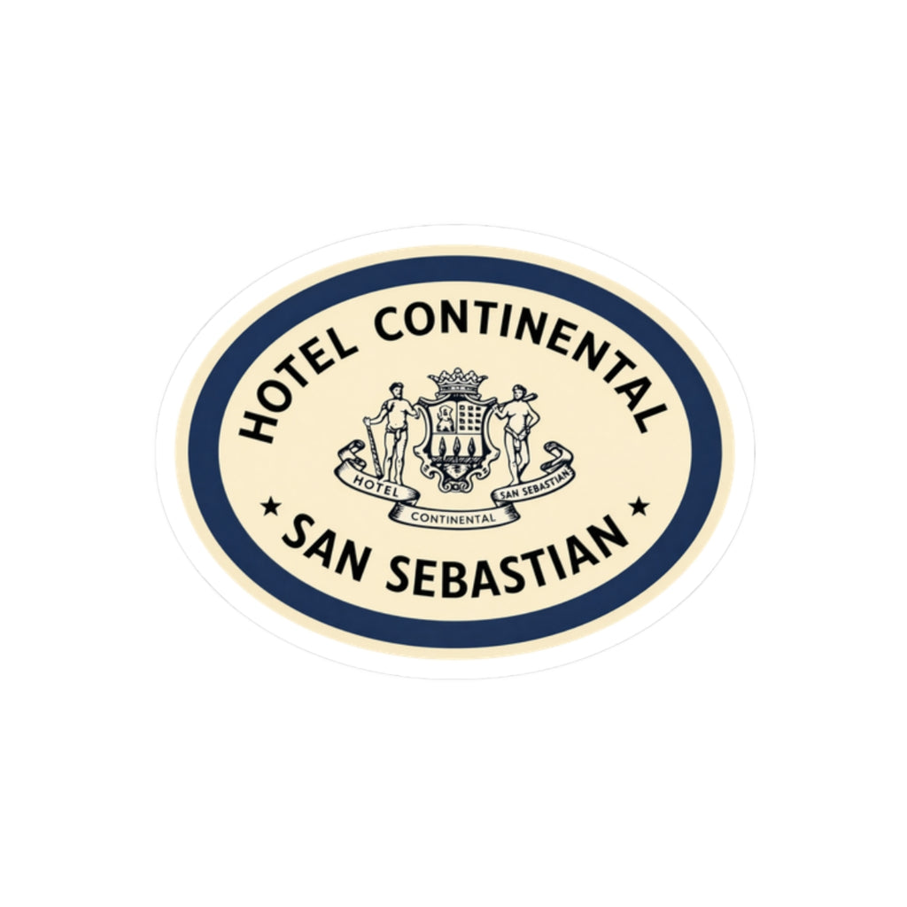 Vintage Travel Hotel Continental Spain Vinyl Sticker