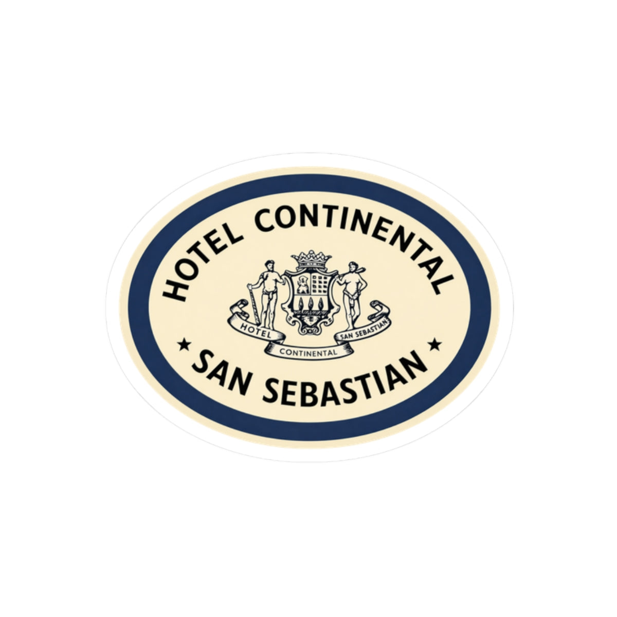 Vintage Travel Hotel Continental Spain Vinyl Sticker