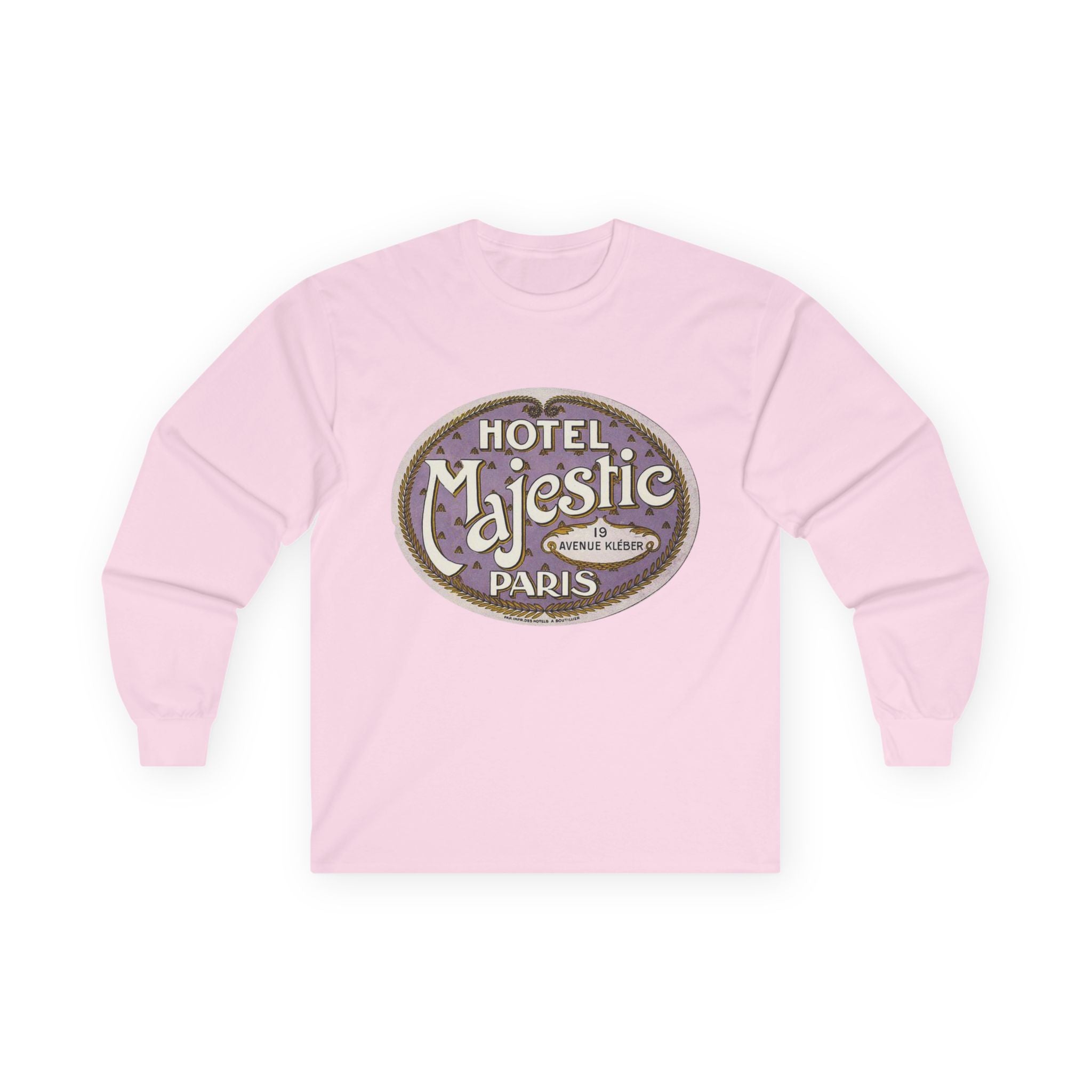 Hotel Majestic Paris vintage logo Long Sleeve T-Shirt