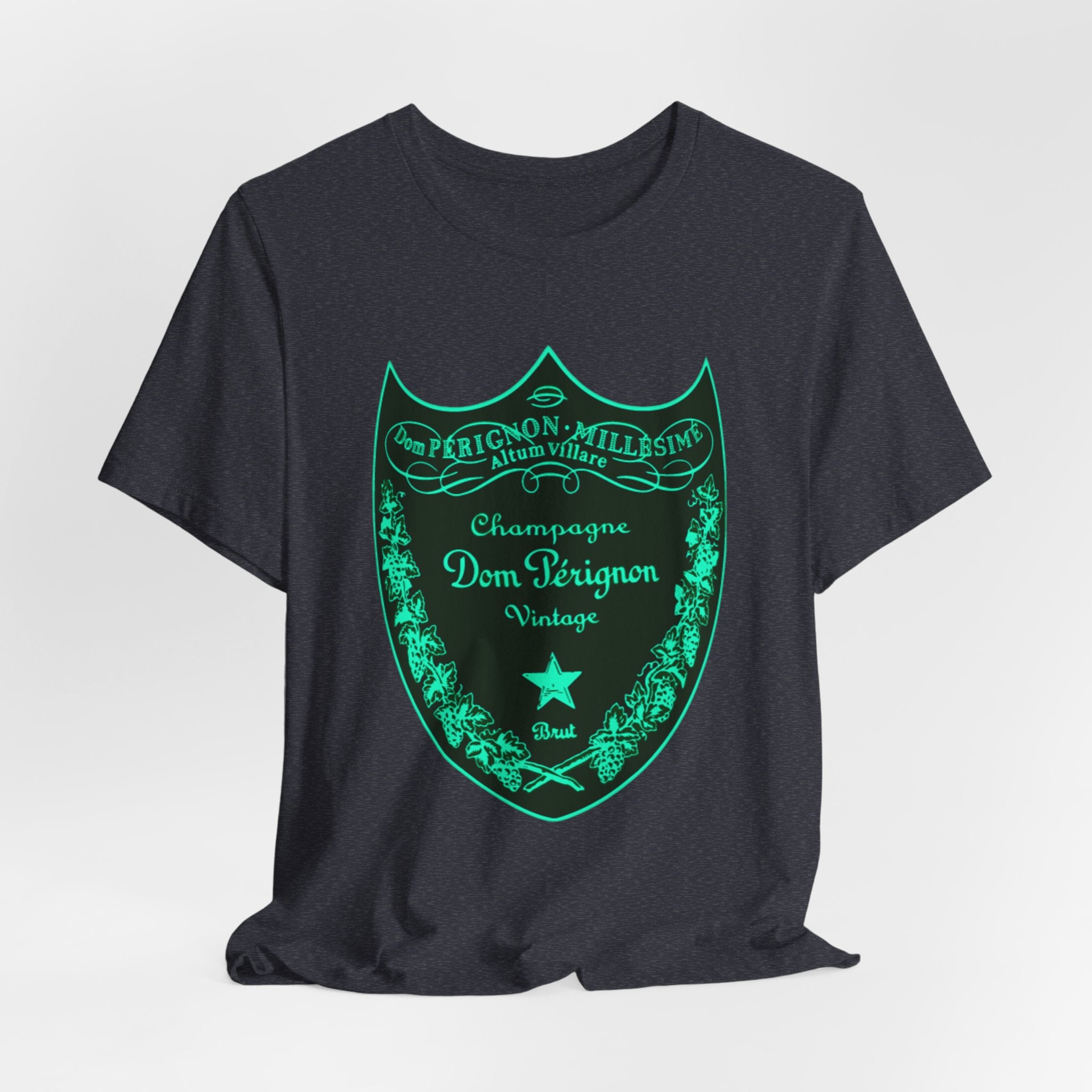 Neon Dom Pérignon Champagne Label  T-Shirt