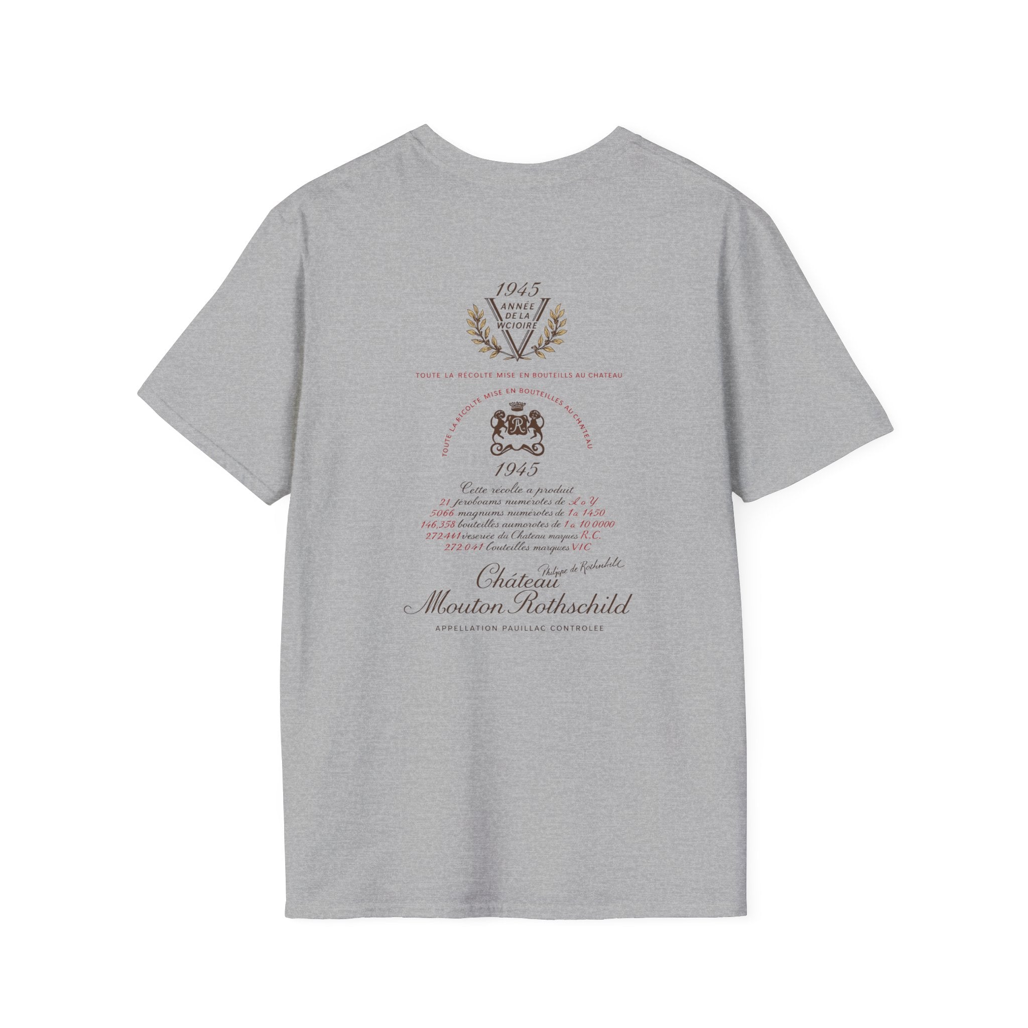 Historic 1945 Chateau Mouton - Rothschild Label T-Shirt