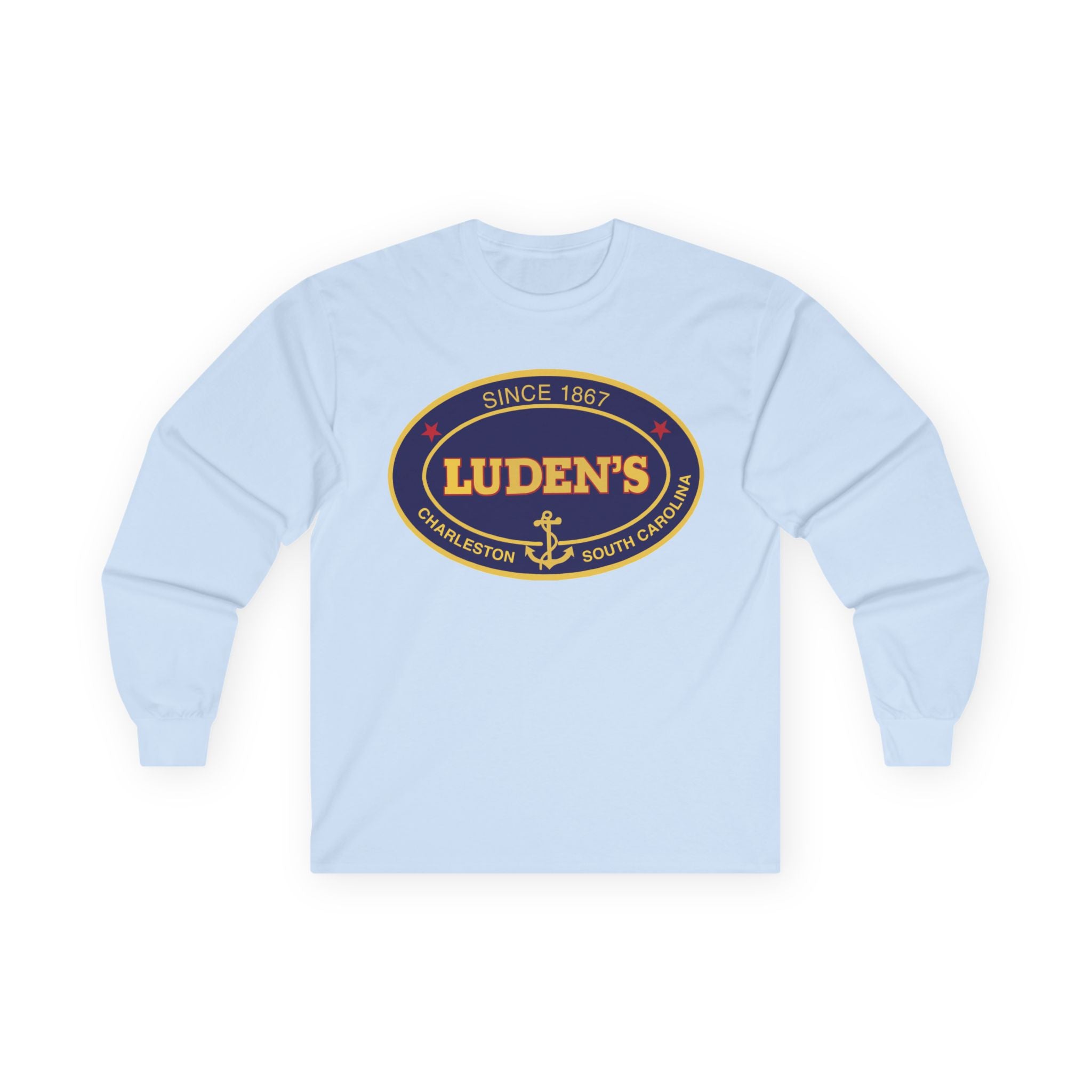 Luden's Anchor Logo Long Sleeve T-shirt | Charleston Vintage