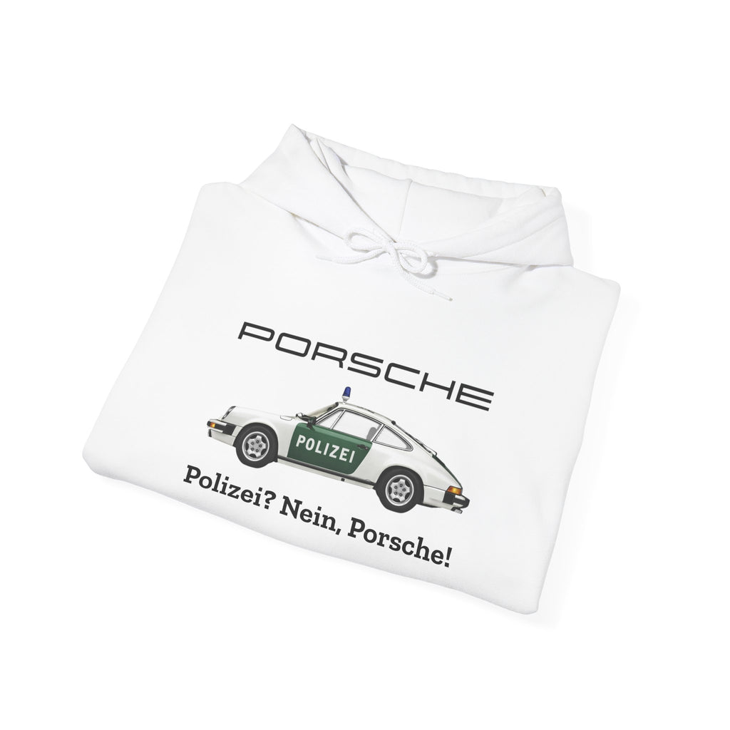 Vintage German Porsche Polizei Vintage Car Hoodie