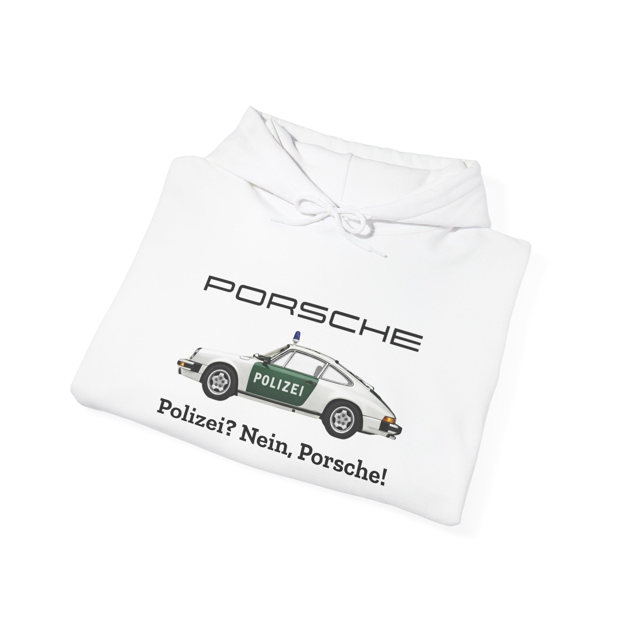 Vintage German Porsche Polizei Vintage Car Hoodie
