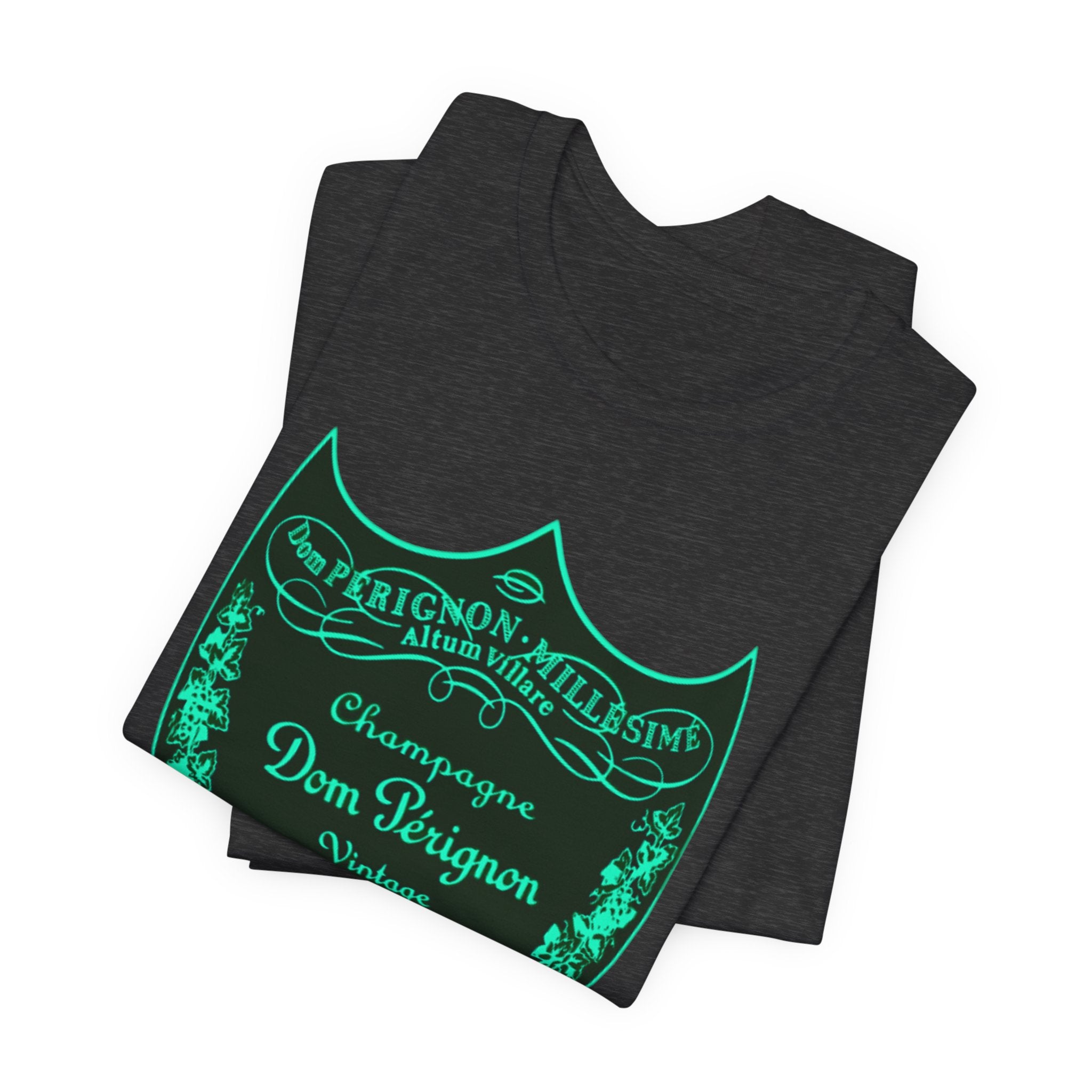 Neon Dom Pérignon Champagne Label  T-Shirt