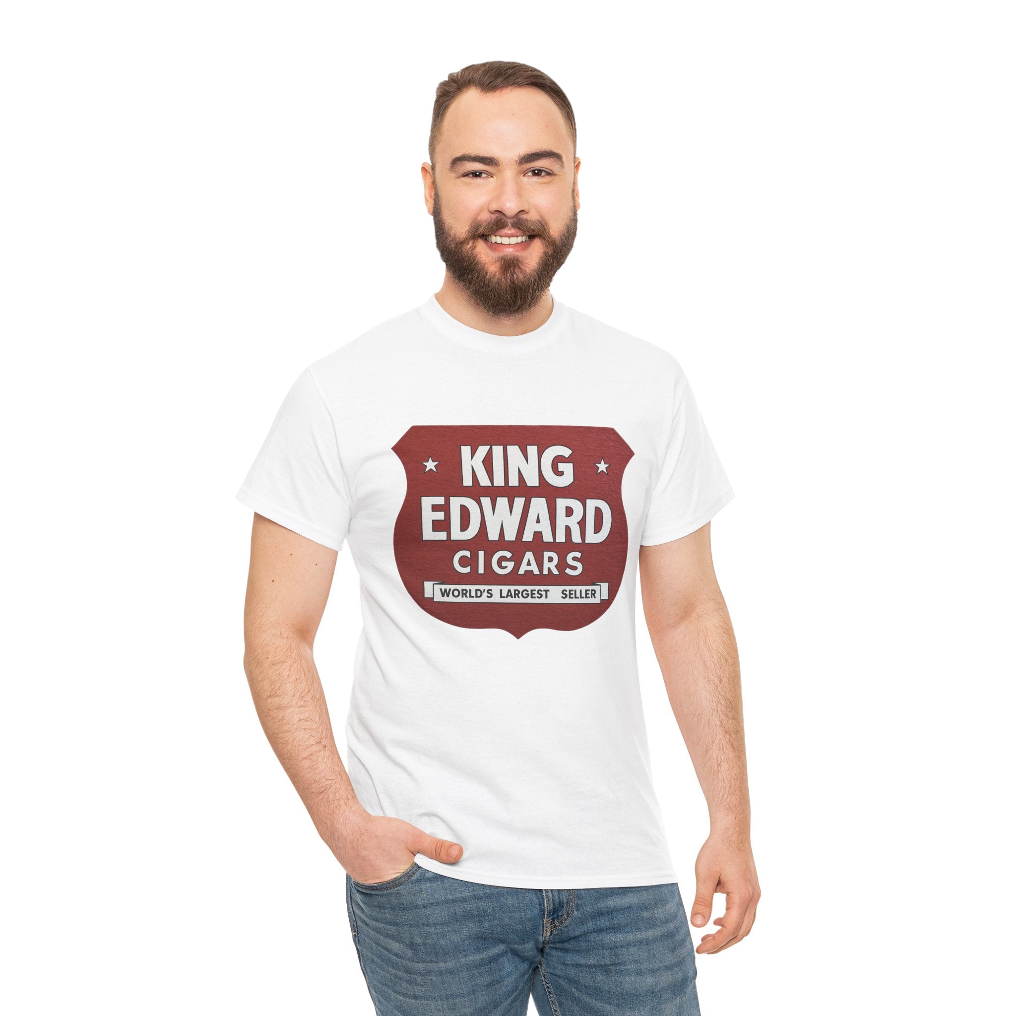 Vintage King Edward Cigars T-Shirt, Vintage Wall Art Cullman Alabama