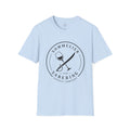 Sommelier and Sabering logo T-Shirt | Wine glass and saber emblem