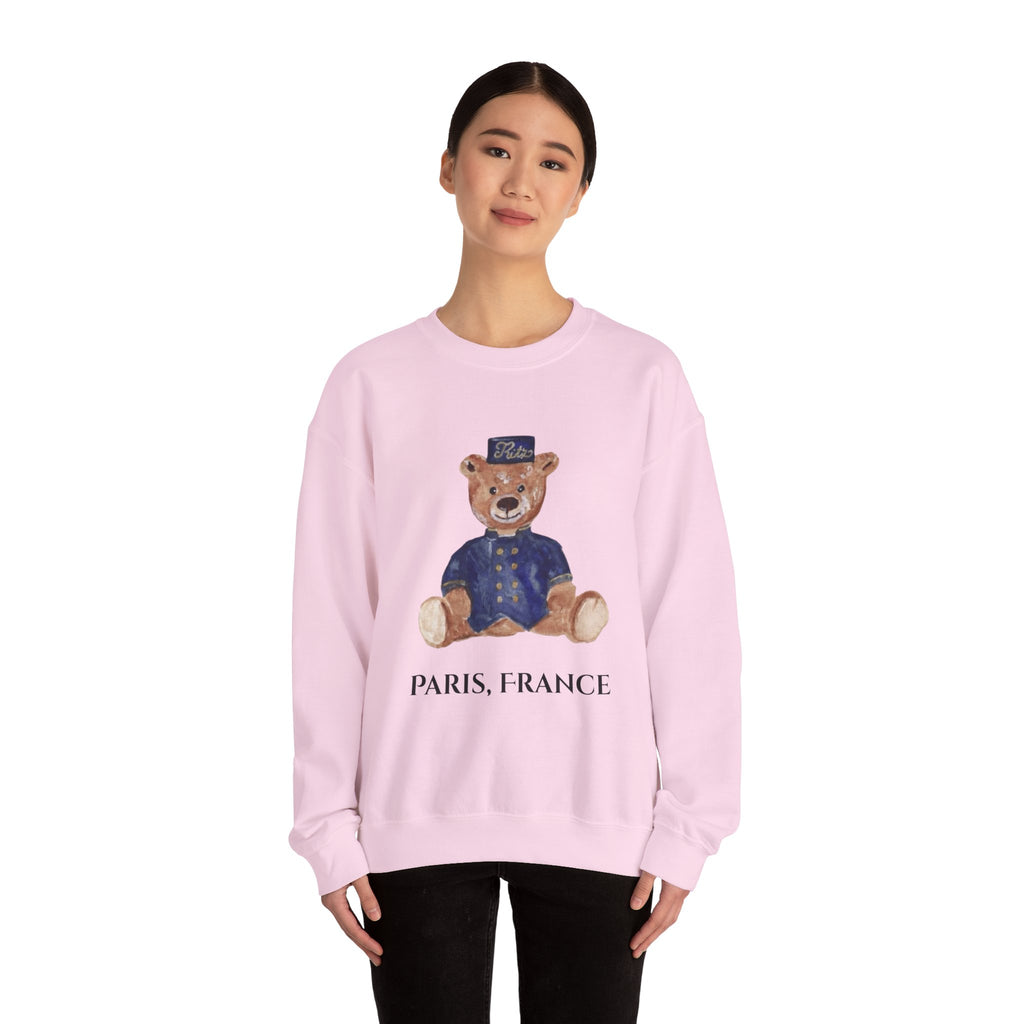 Vintage Ritz Paris Teddy Bear Sweatshirt | Paris, France