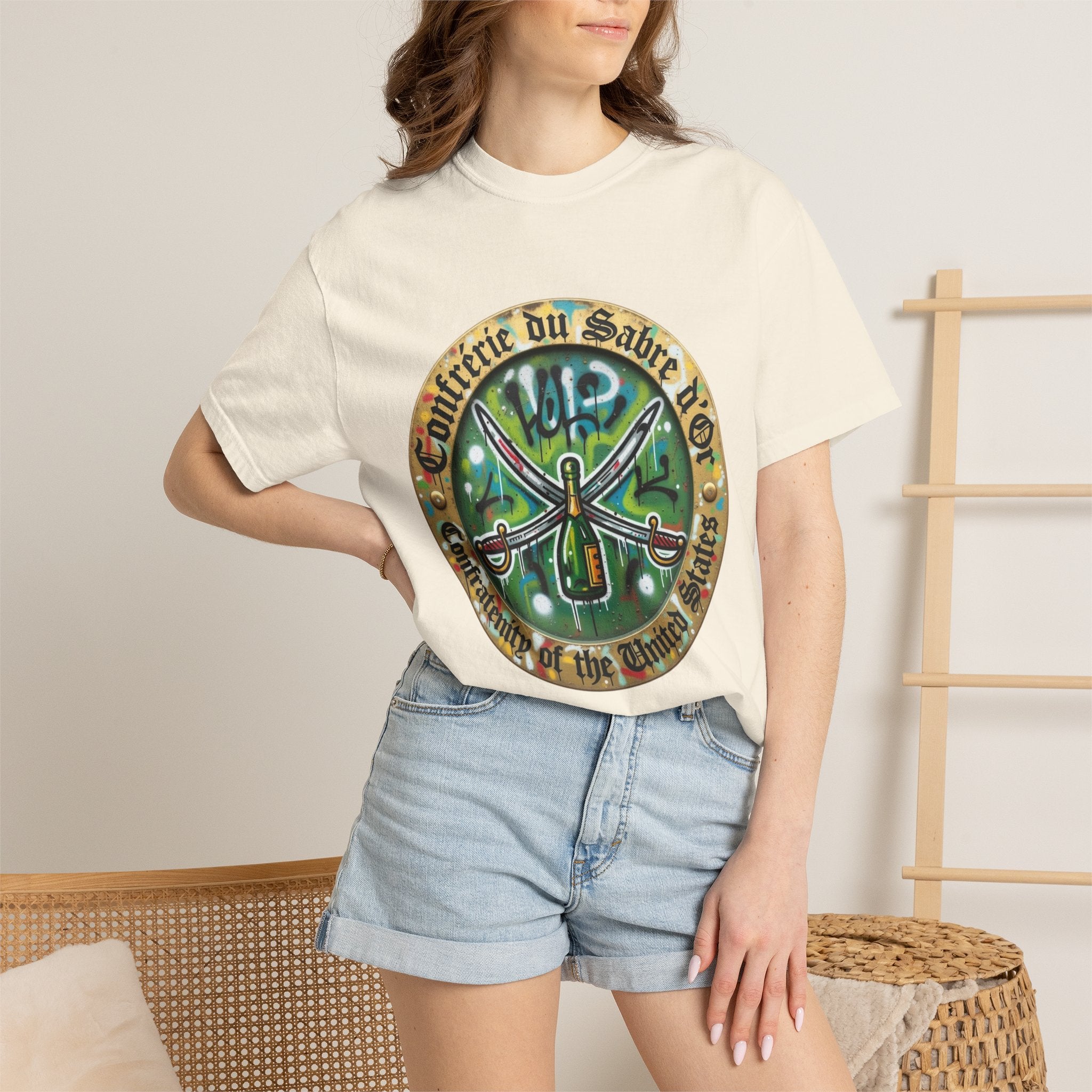 Graffiti Confrerie du Sabre d'Or logo T-shirt