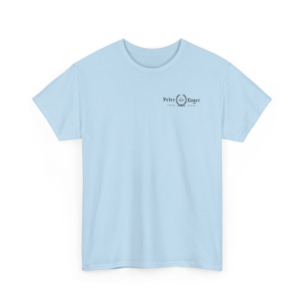 Peter Luger Vintage Butcher Cut Diagram T-Shirt | Porterhouse Steak Cow Diagram