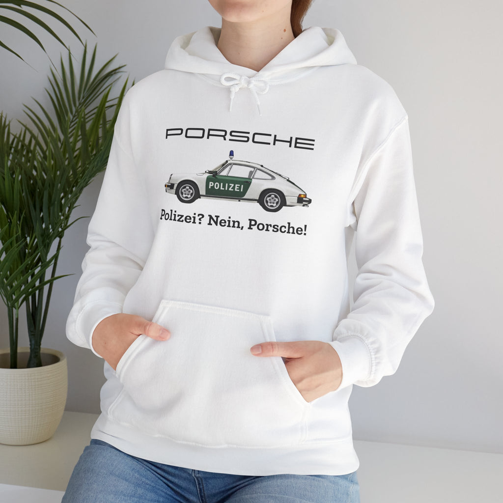 Vintage German Porsche Polizei Vintage Car Hoodie