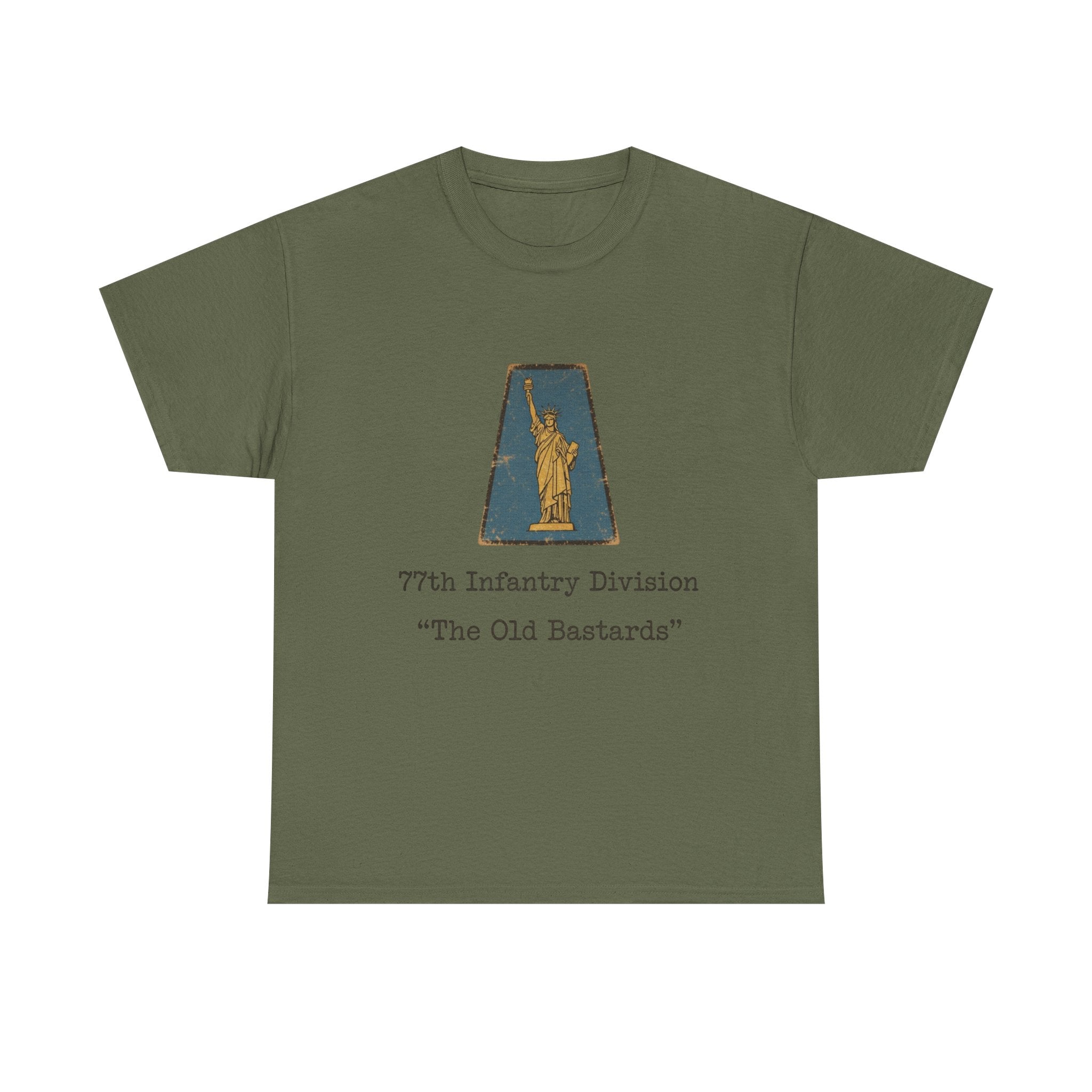 WWII WW2 77th Infantry Division "The Old Bastards" T-Shirt | Military Unit Tee