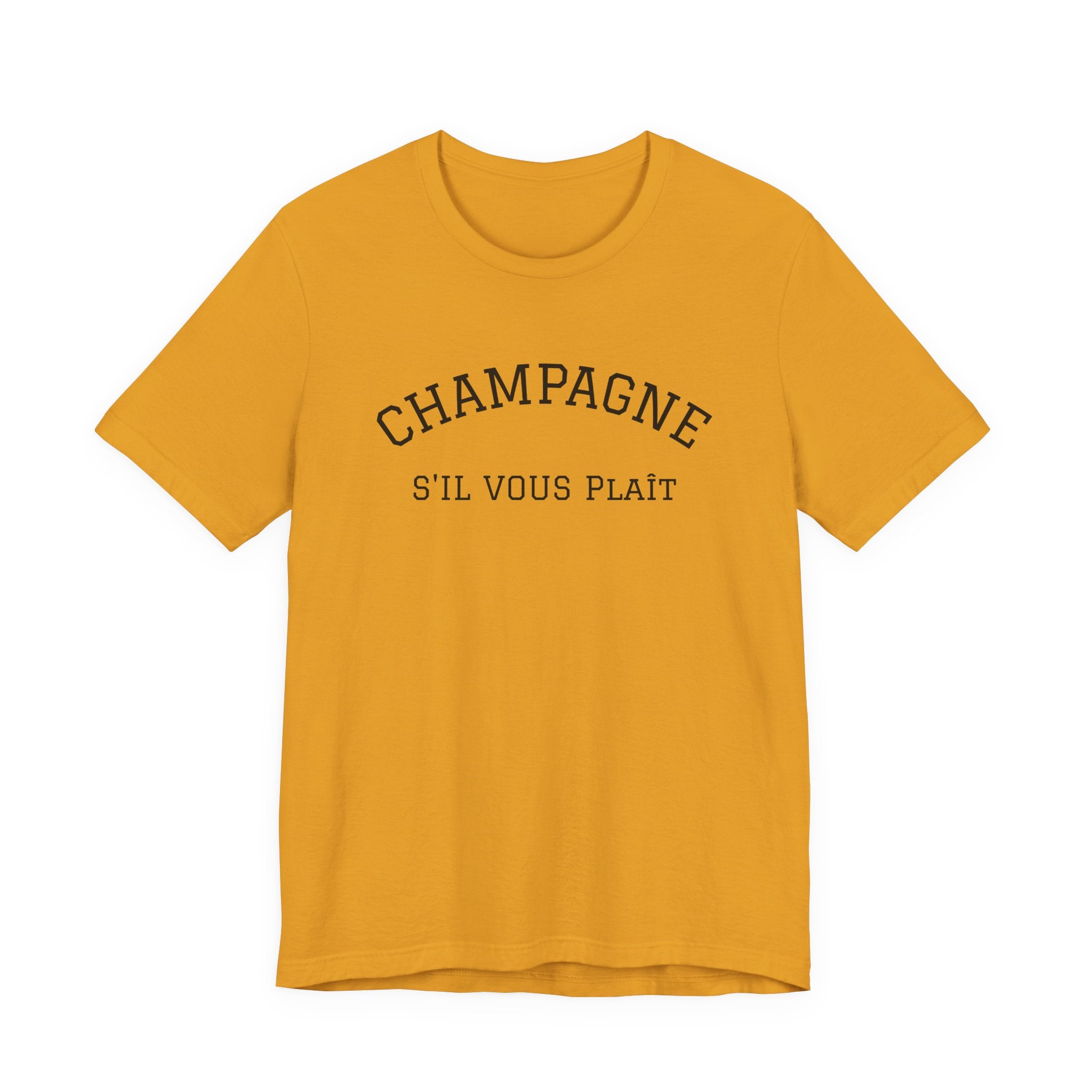 Champagne S'il Vous Plaît Tee | White Graphic T-Shirt