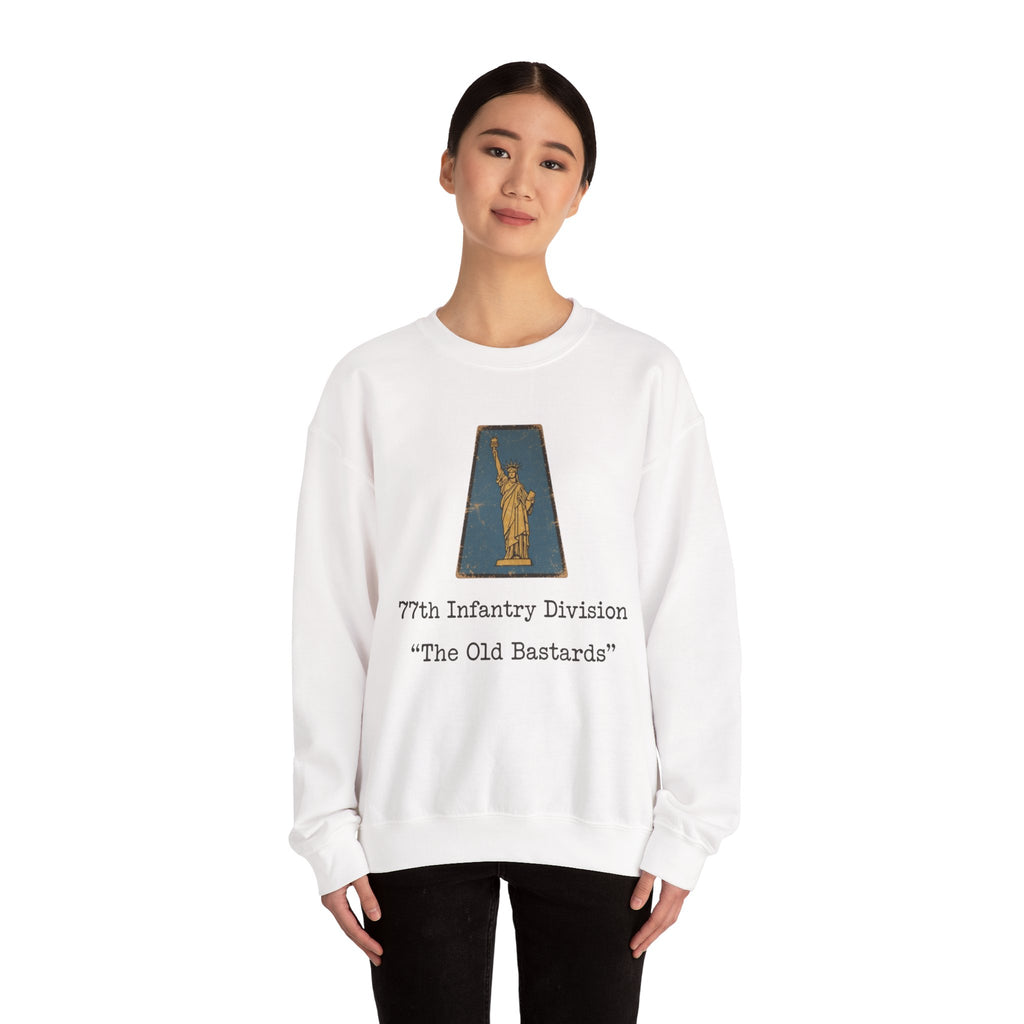 WW2 WWII 77th Infantry Division emblem Sweatshirt | The Old Bastards military crewneck