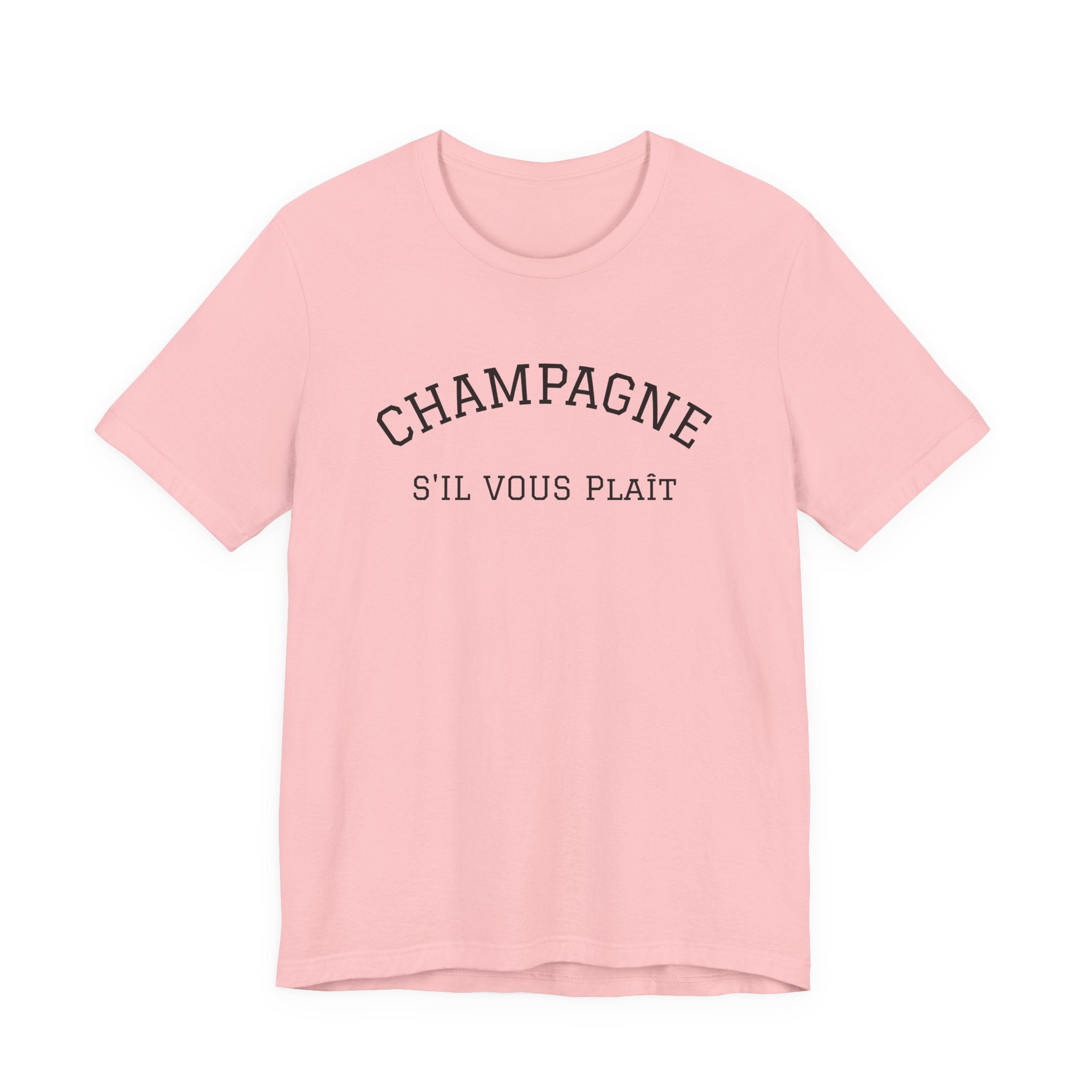 Champagne S'il Vous Plaît Tee | White Graphic T-Shirt