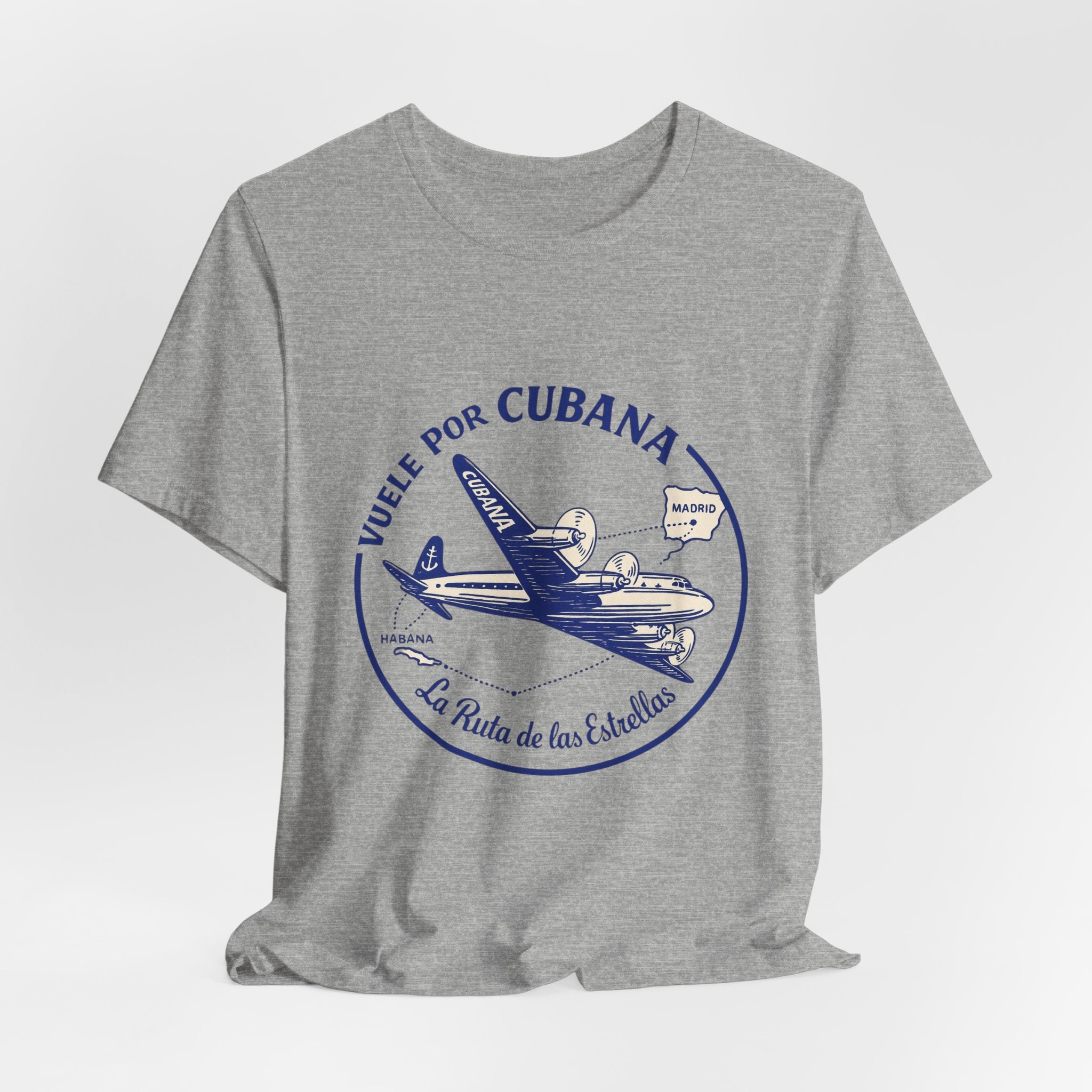 Vintage Cubana Travel, Vintage Jet Plane T-Shirt, Perfect Gift for Travelers, Vacation Outfit, Retro Aviation Style
