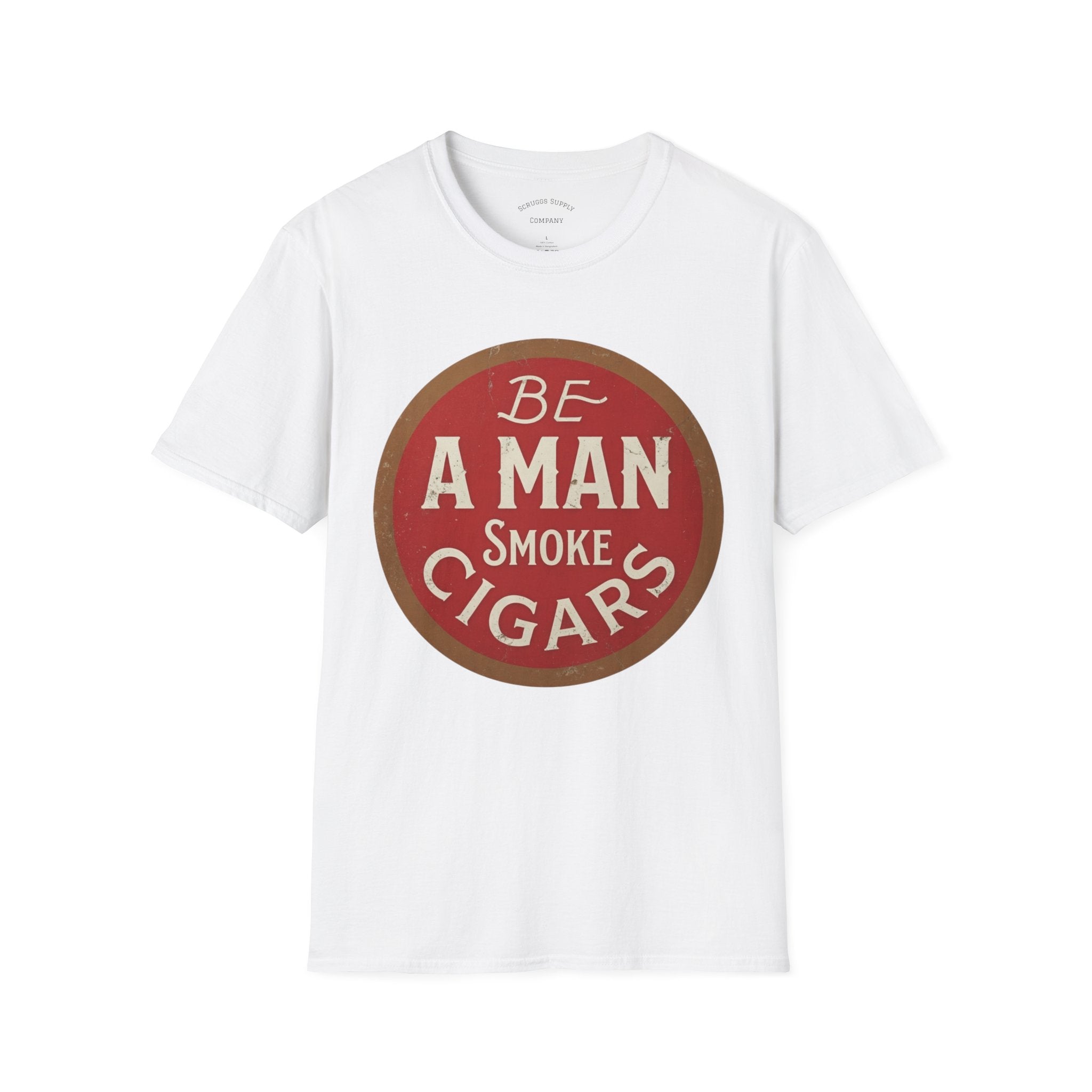 Retro Cigar T-Shirt, Be A Man Smoke Cigars T-Shirt