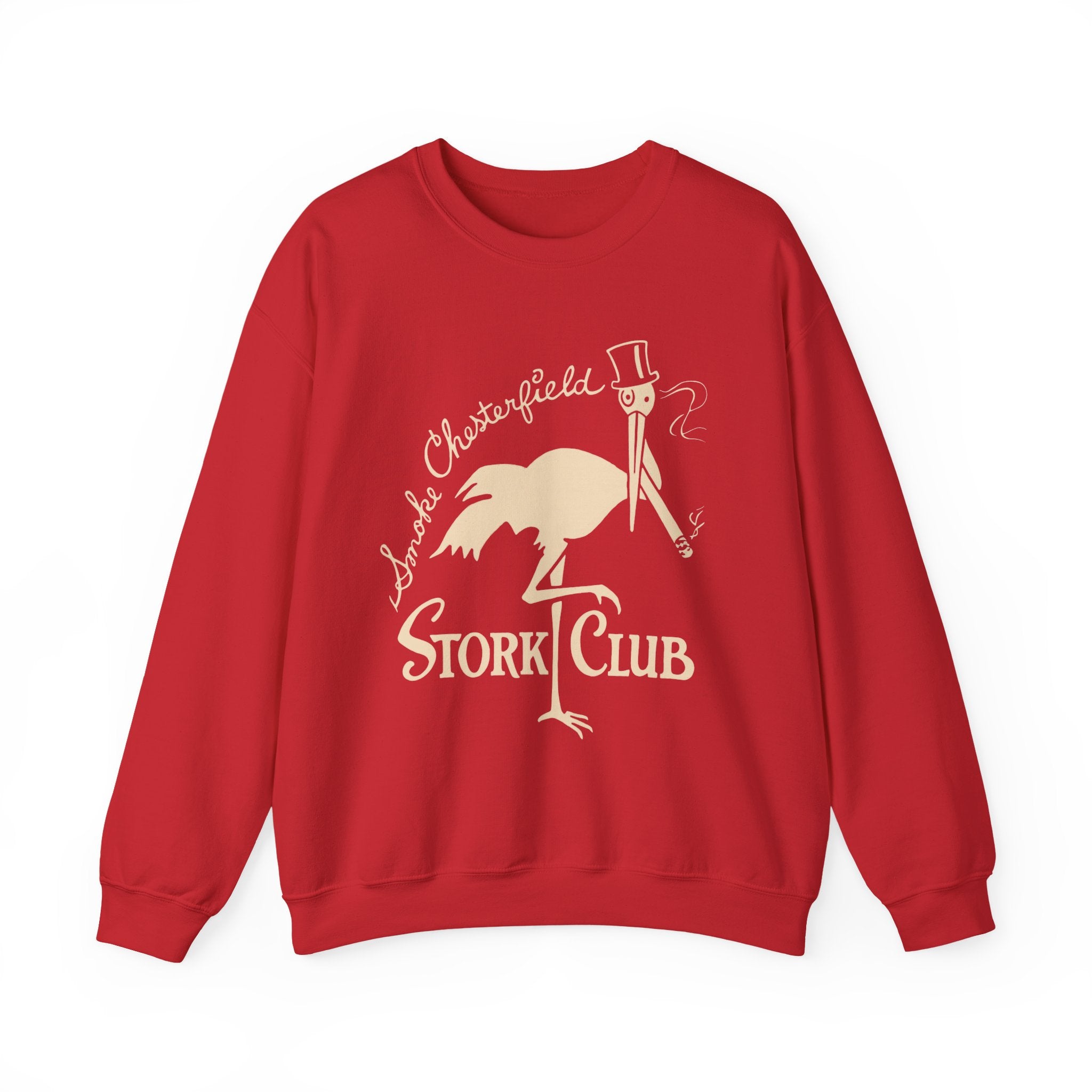 Vintage Stork Club Sweatshirt | Vintage Stork with Top Hat and Cigar