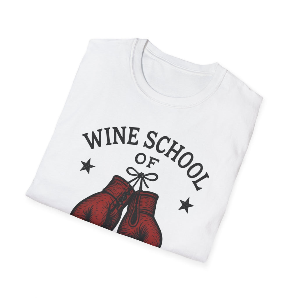 Wine School of Hard Knocks T-Shirt | Boxing Gloves, Certified Sommelier