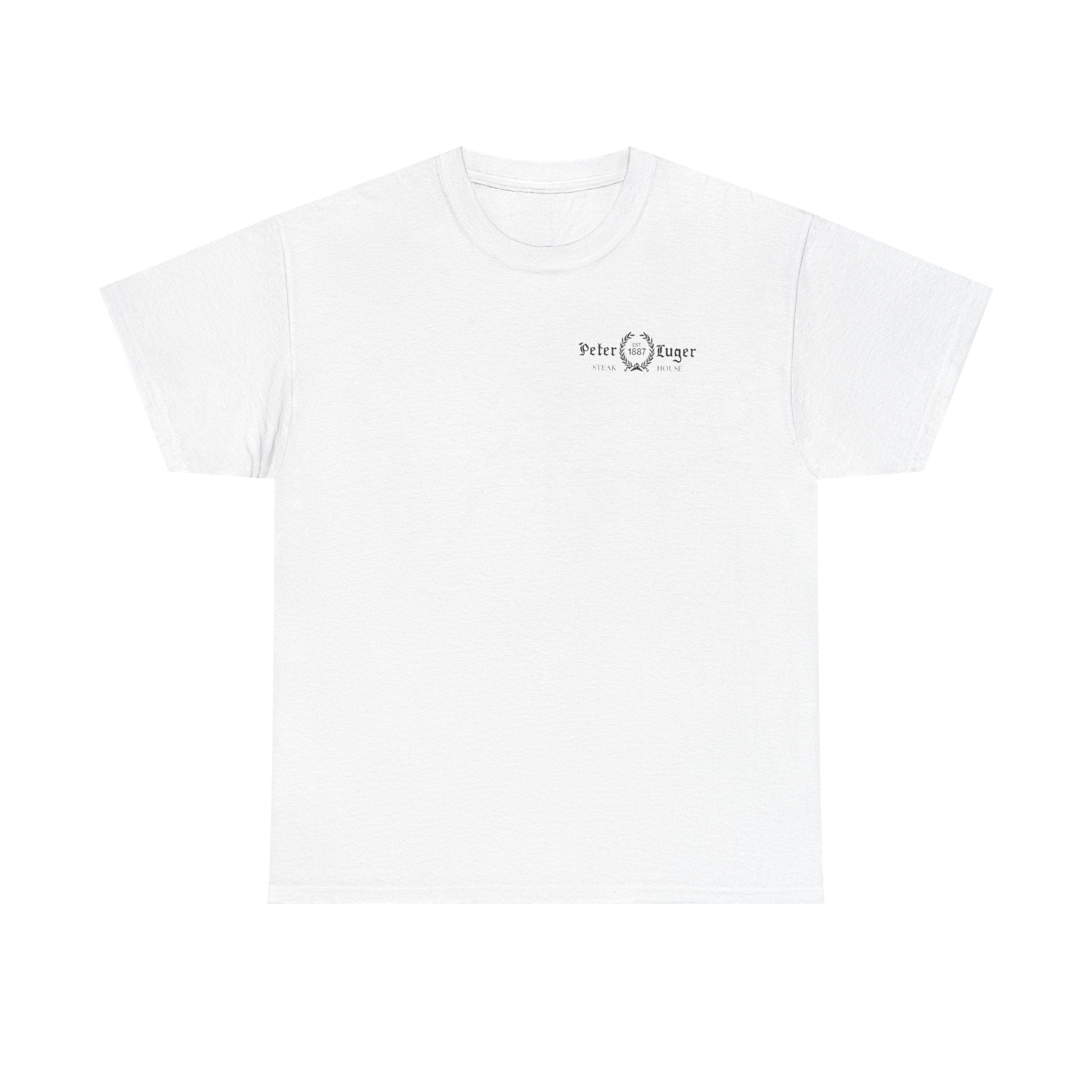Peter Luger Vintage Butcher Cut Diagram T-Shirt | Porterhouse Steak Cow Diagram