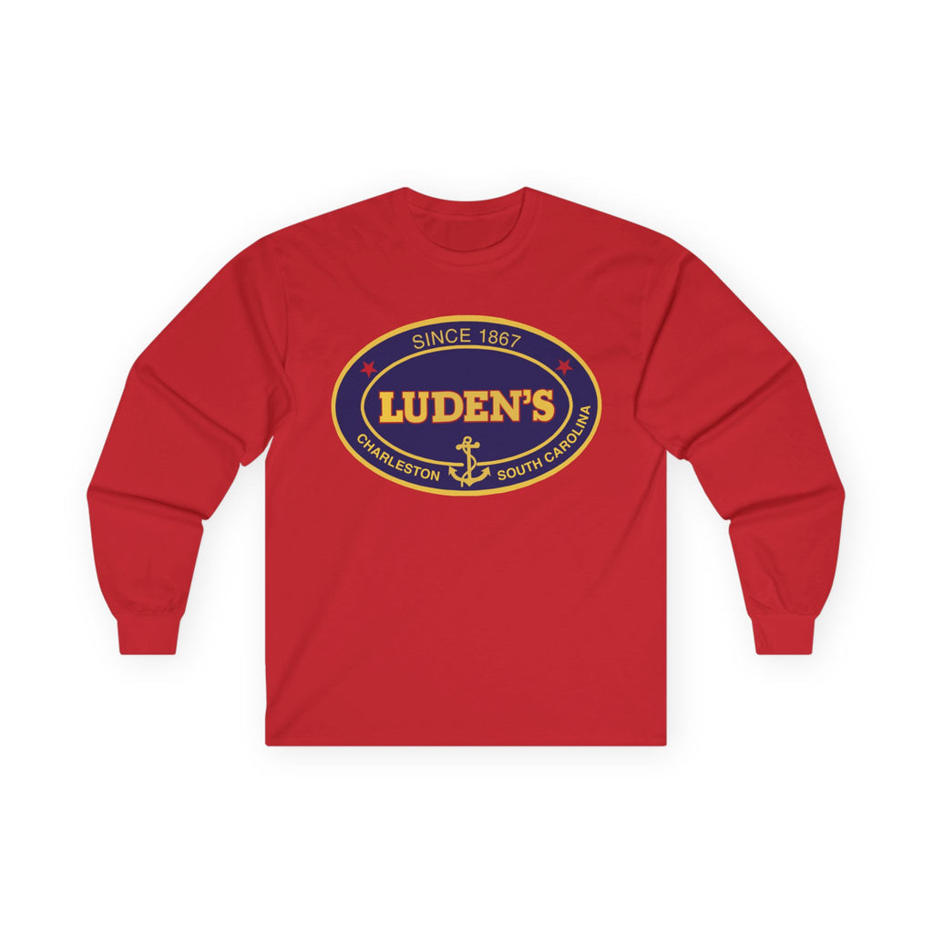 Luden's Anchor Logo Long Sleeve T-shirt | Charleston Vintage